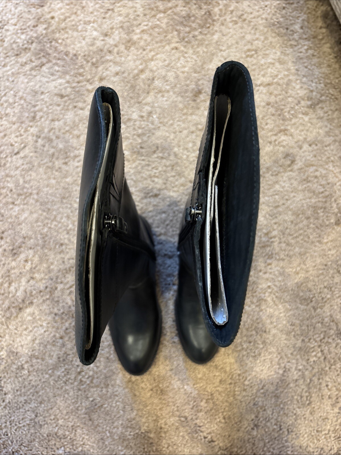 SEBAGO LEATHER EQUESTRIAN LONG 15 1/4″ RIDDING BLack US 6M UK 3.5 EUR 36M BOOTS