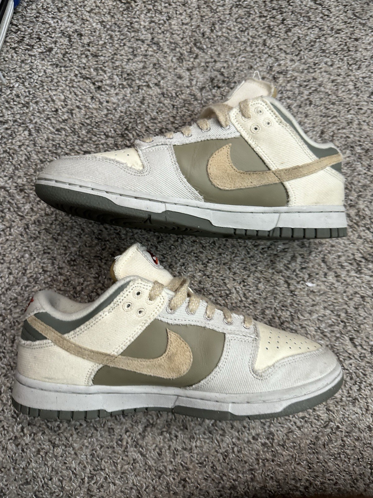 Nike Dunk Low Light Bone Dark Stucco Voodoo Tan Olive Cargo – Size 7.5 Men / 9 W