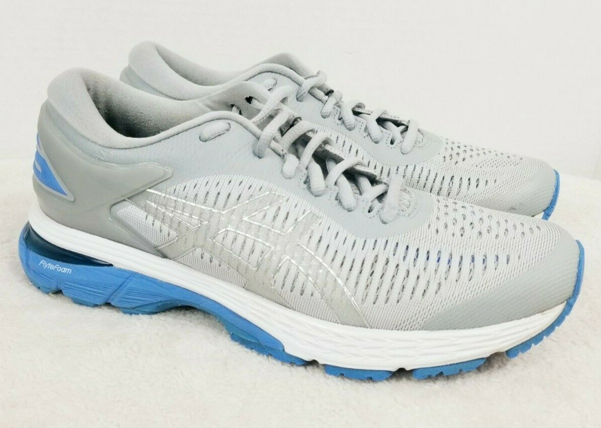 Asics Gel-Kayano 25 Athletic Running Shoes – Gray w/ Blue – 1012A026 – Size 7.5