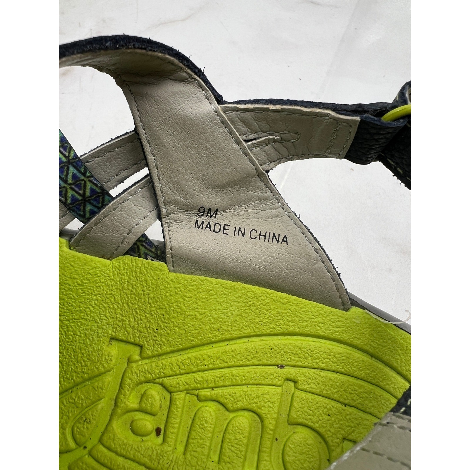 Jambu JBU Hiking Shoes Sandals Womens 9 Navy Blue Lime Green Adventure Water