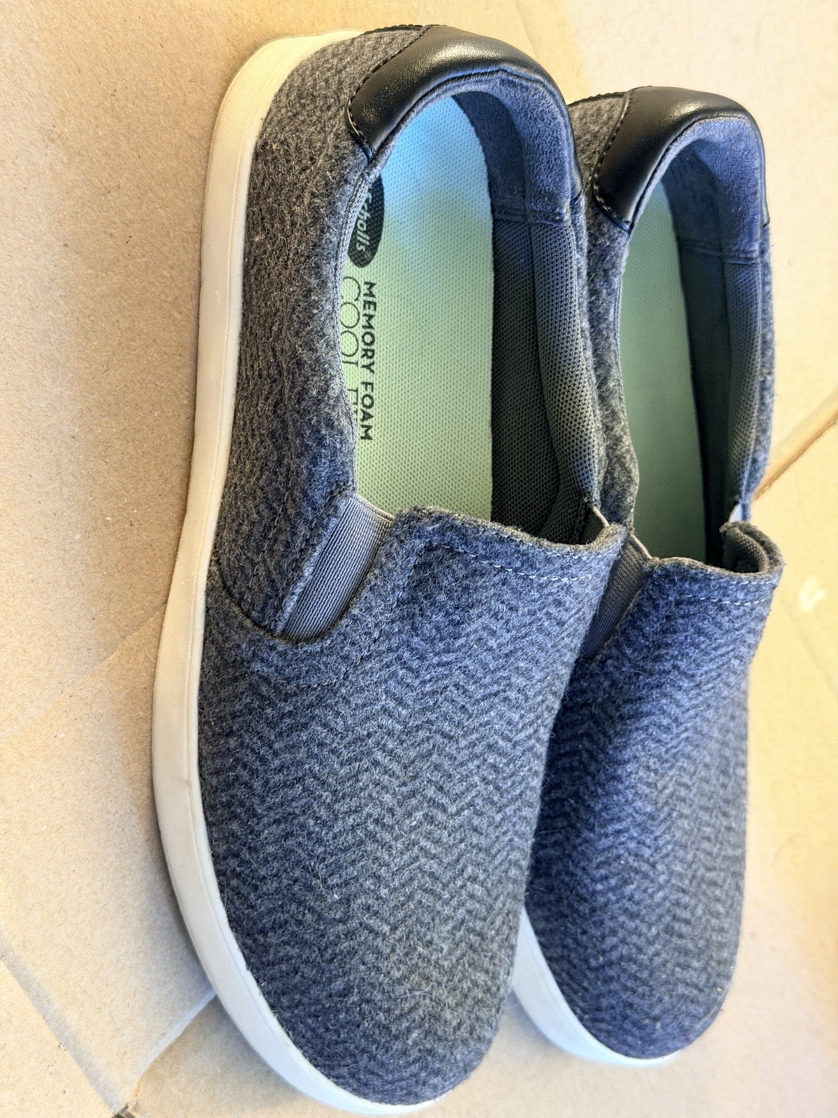 Dr. Scholl’s Madison Slip-on Sneaker, Black/gray Herringbone, SZ 8M