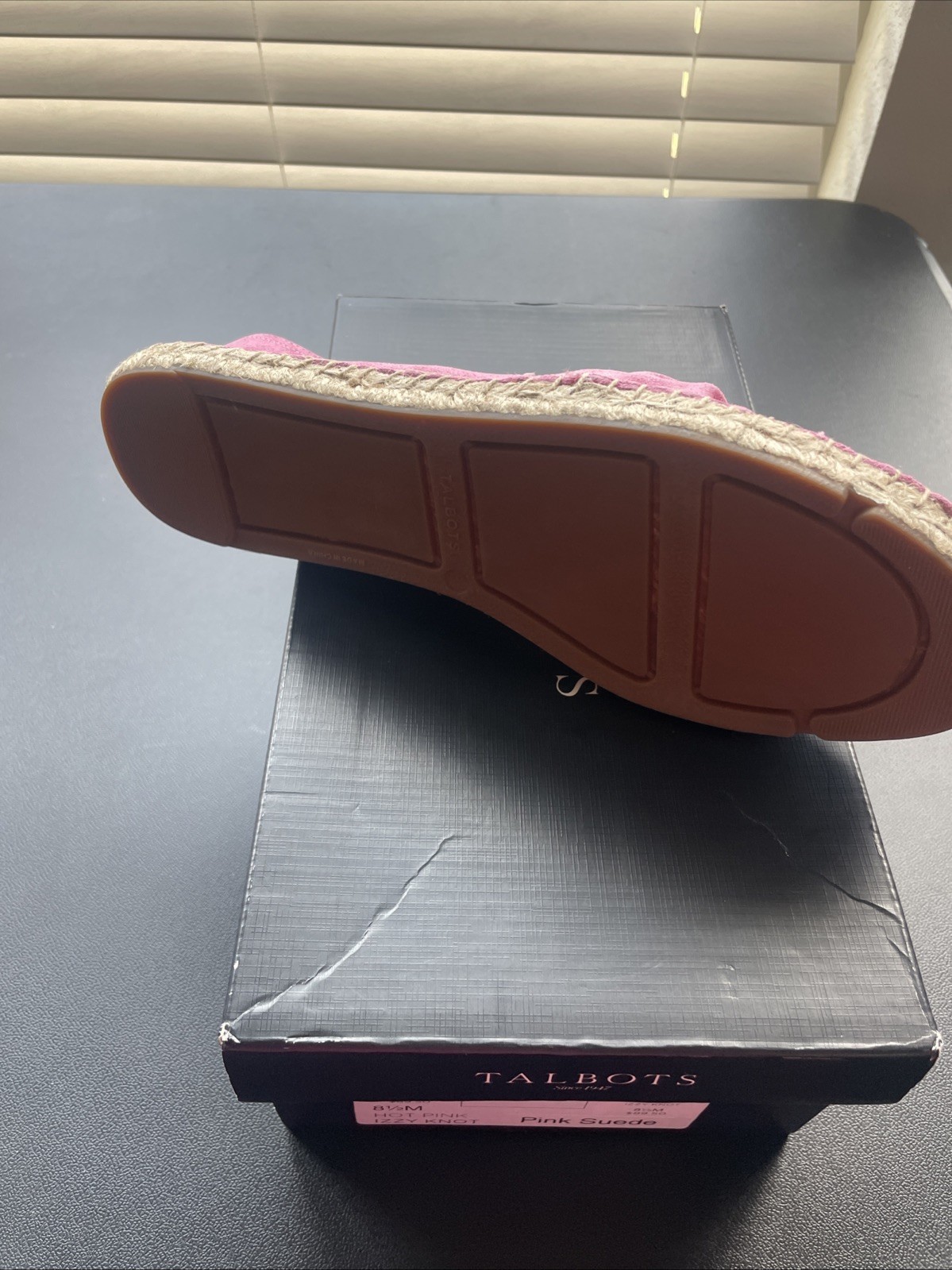 Talbots Womens Izzy Knot Pink Suede Size 8.5M