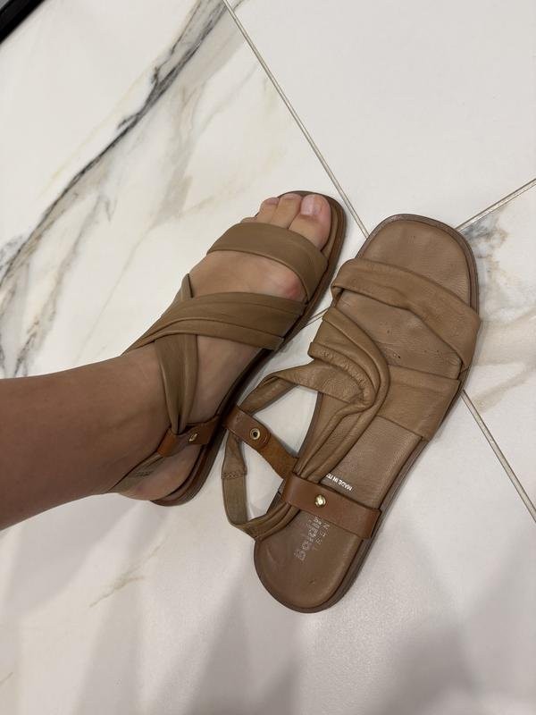 Women Baldinini Sandals Brown Leather 38