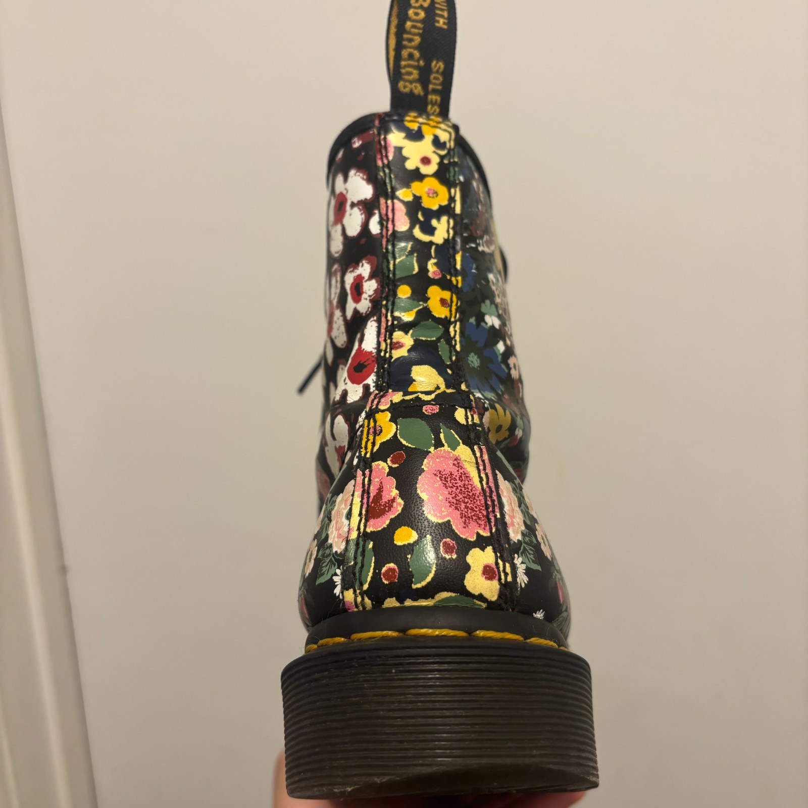 Dr. Martens, Womens Size 9, Floral Combat Boots Streetwear