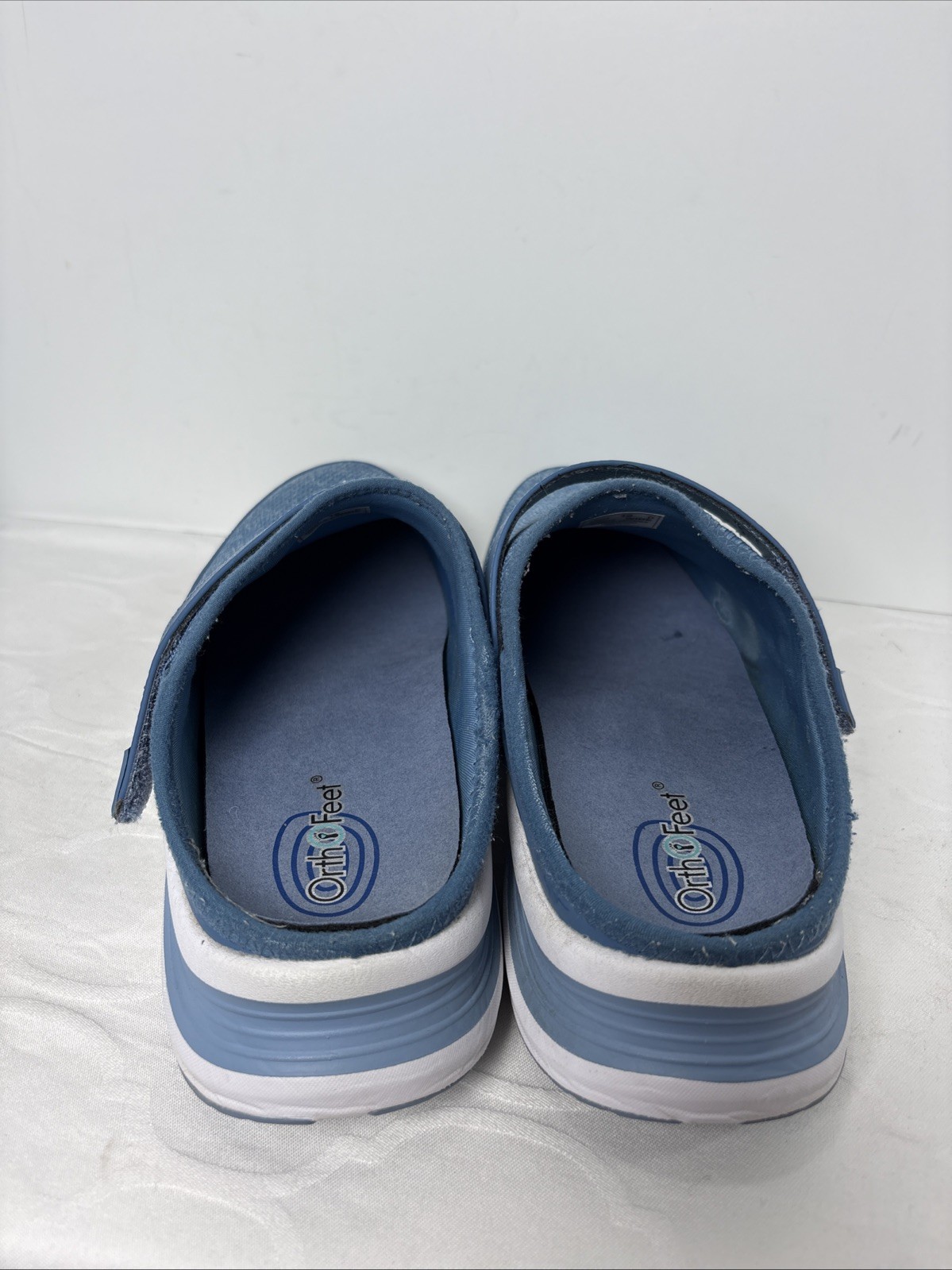 Orthofeet Iris Shoes Women’s 12 D Blue Comfort Slip-on Mules Orthopedic