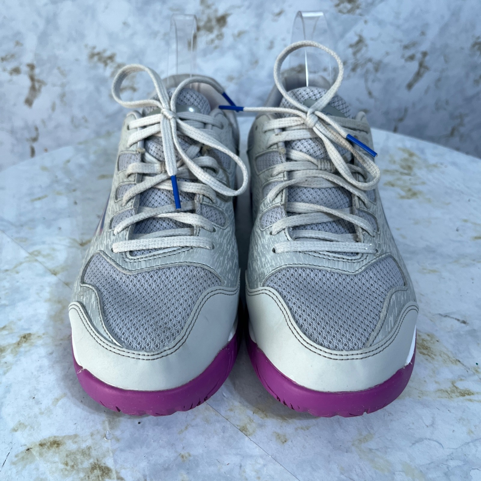 Skechers Viper Court Womens Size 10 Tennis Shoes Gray Purple Pickleball Sneakers
