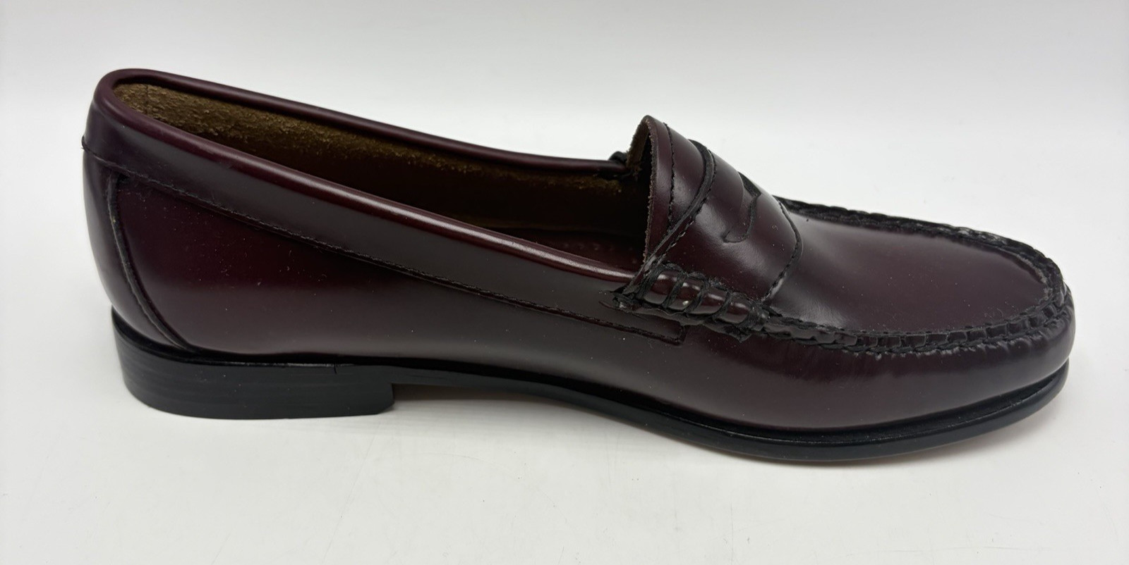 Weejuns GH Bass Whitney Penny Loafers Womens 9 M Burgundy Moc Toe Business READ