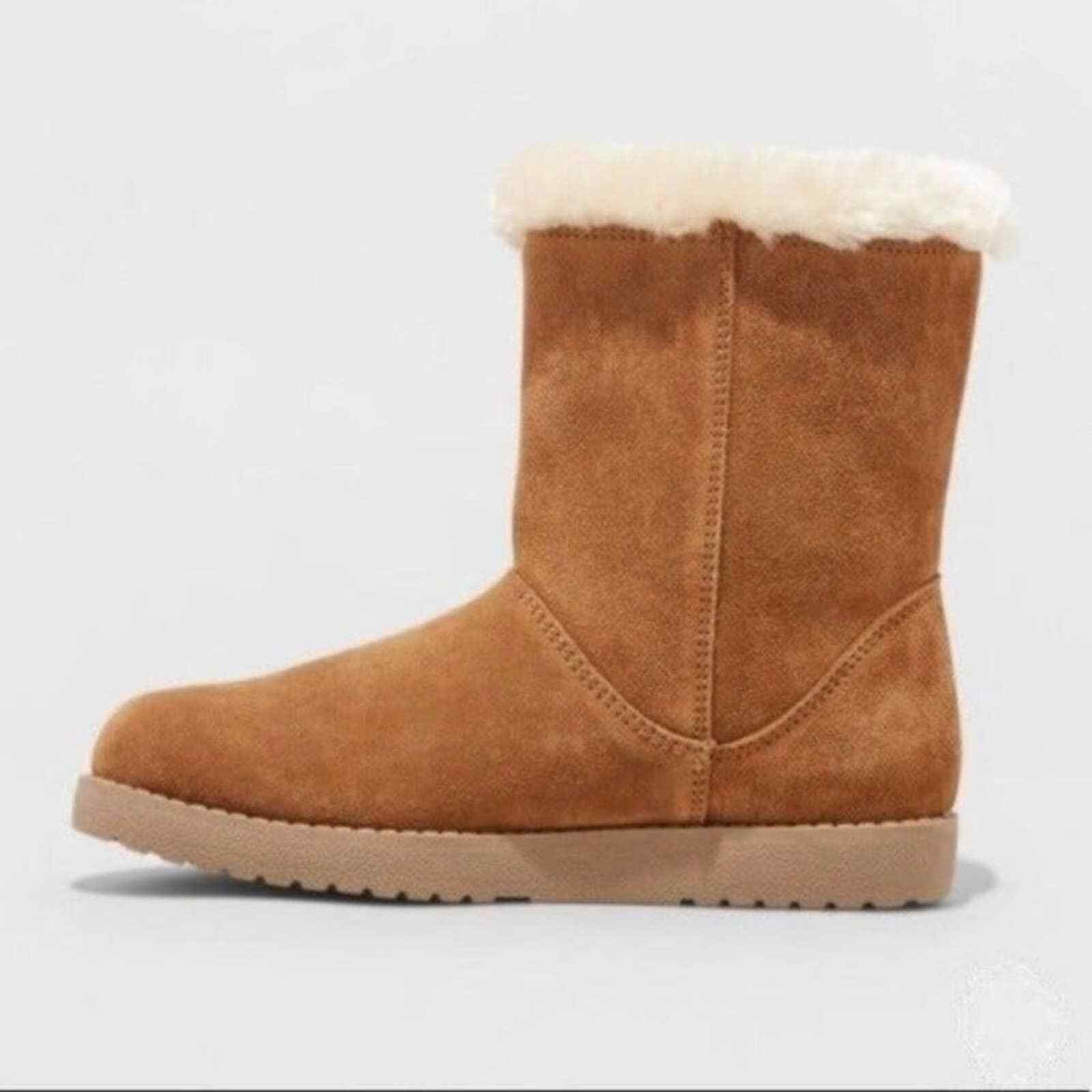 NWT Sz 7 Genuine Suede DANIAH Universal Thread Mid-Calf Boots