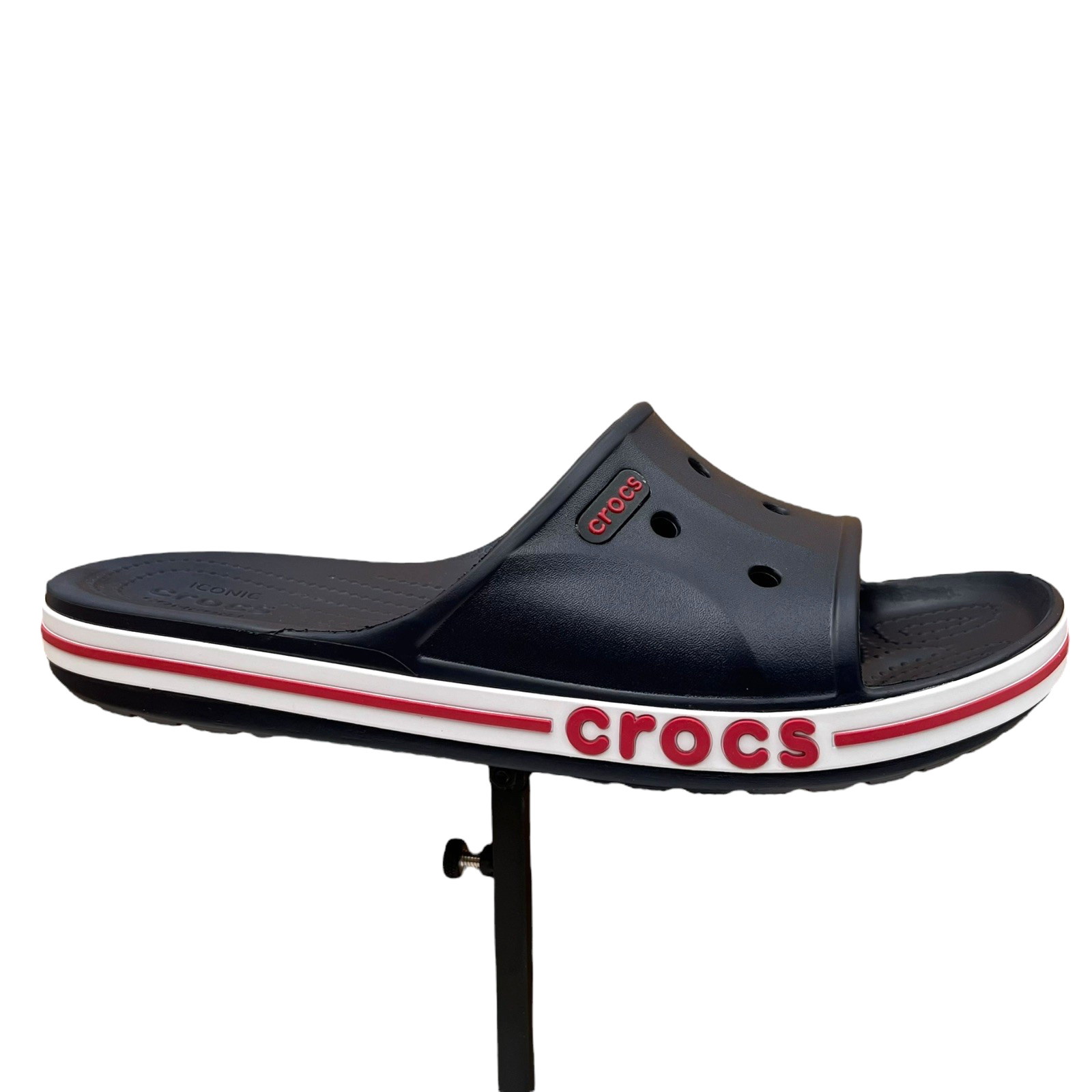 Crocs Bayaband Womens Slide Sandals Size 10 Navy Blue Water Friendly Lightweight