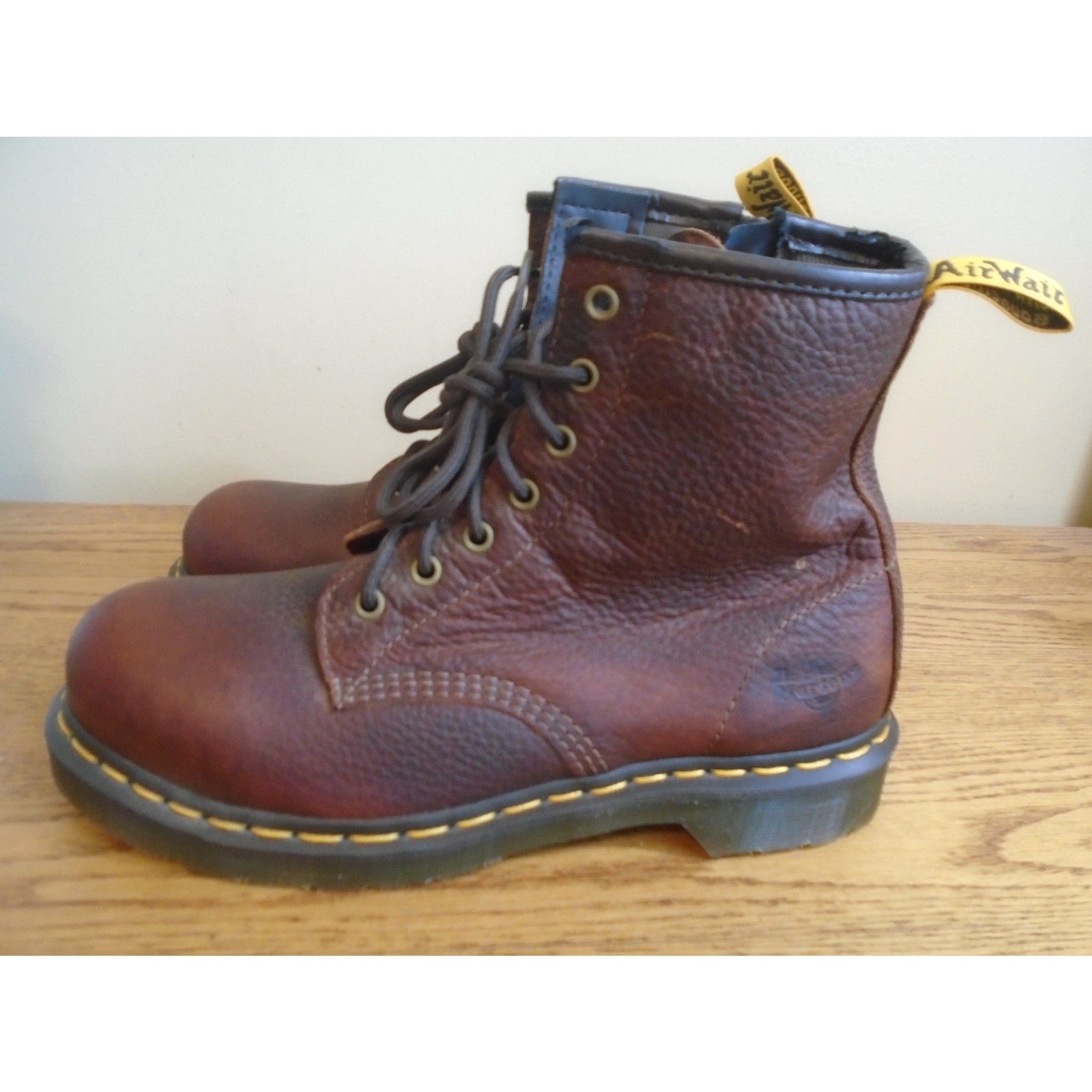 Dr. Martens Industrial Steel Toe Work Boots – Brown – ladies size 10 Mens size 9