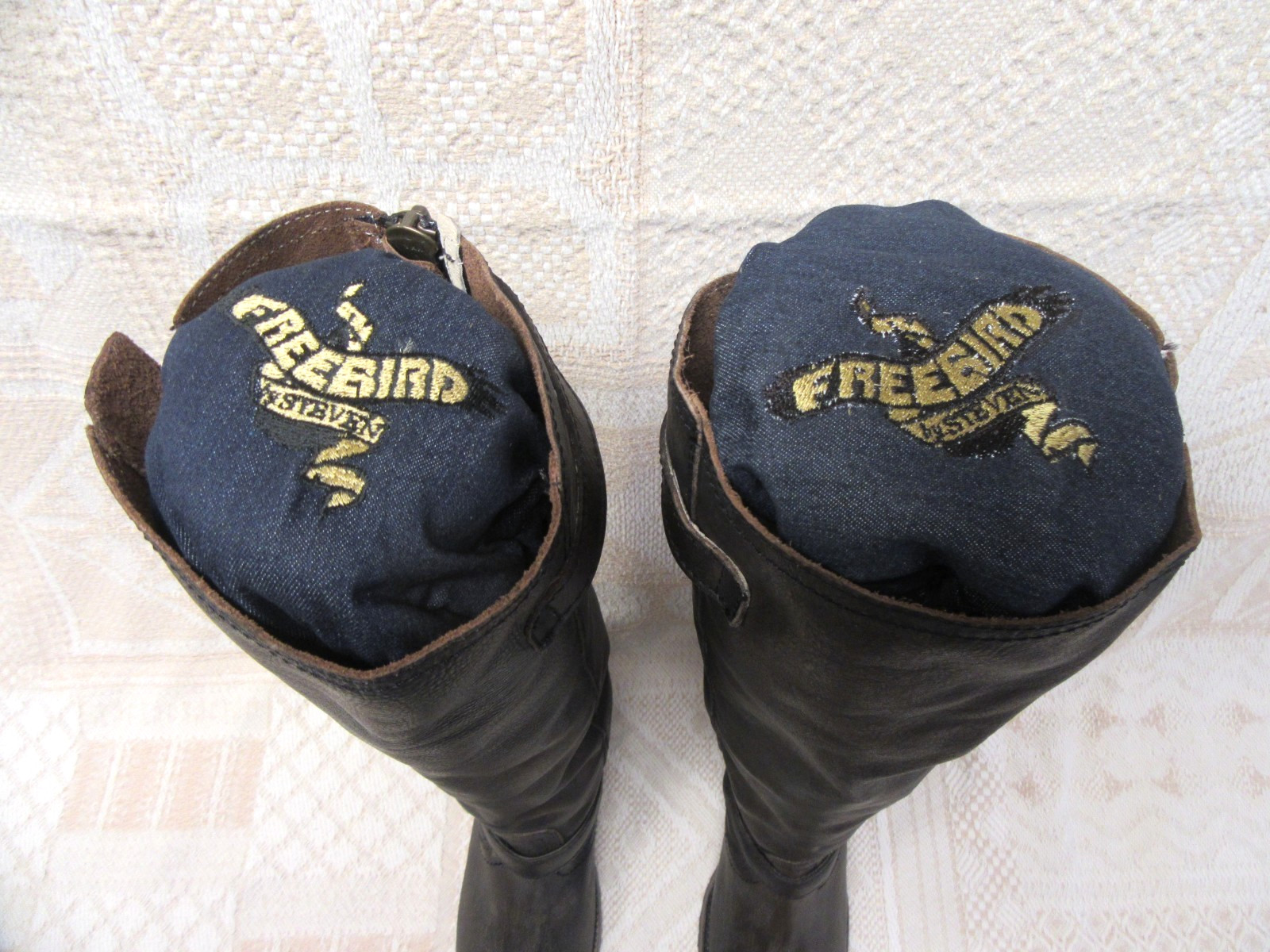 Freebird Boots By Steven Size 9 Cognac Cody Knee High Worn Once!! See Pics!!