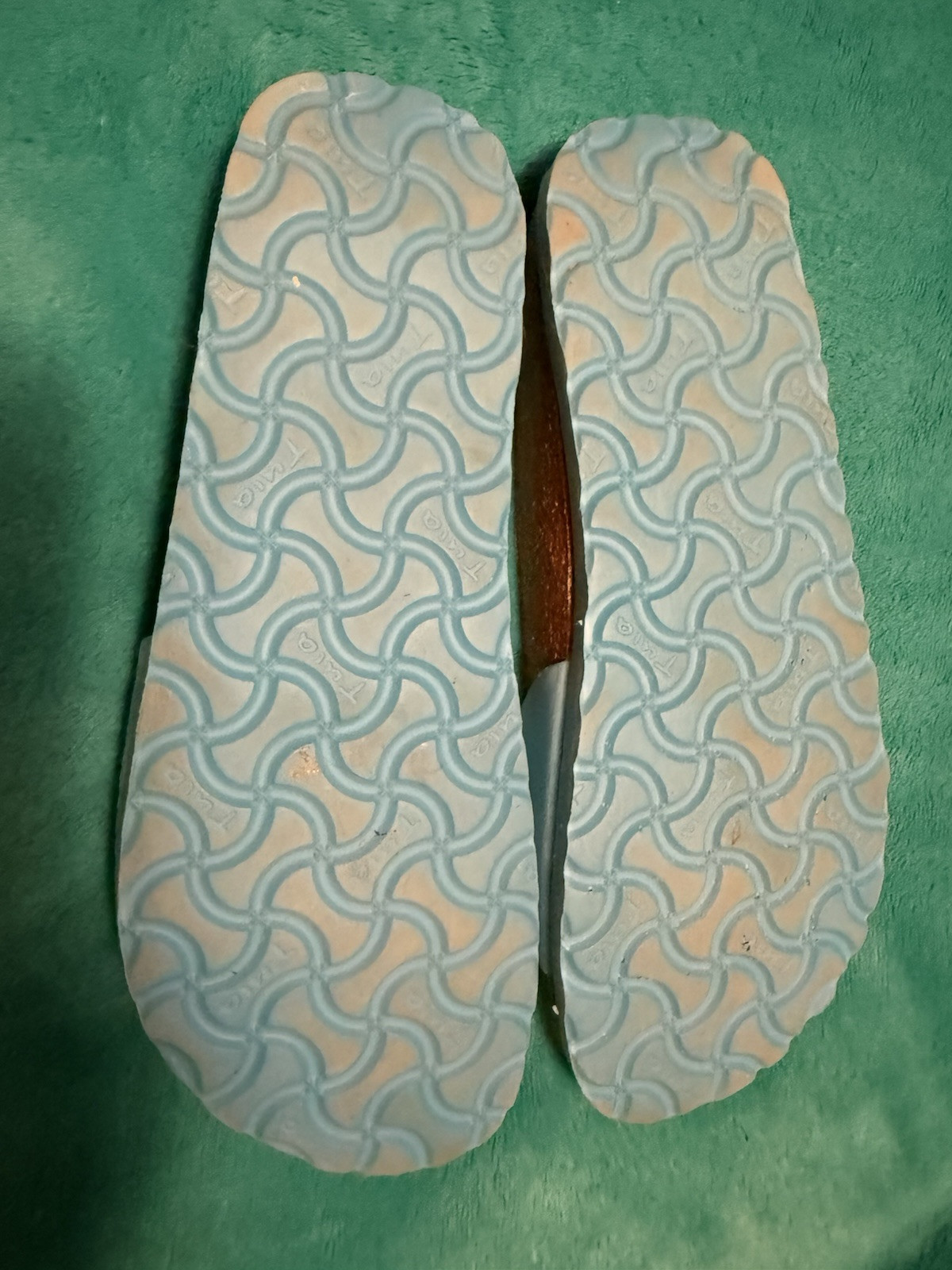Tula Blue Womens Size 7 Sandals Turquoise Teal Shoes Licensed By Birkenstock