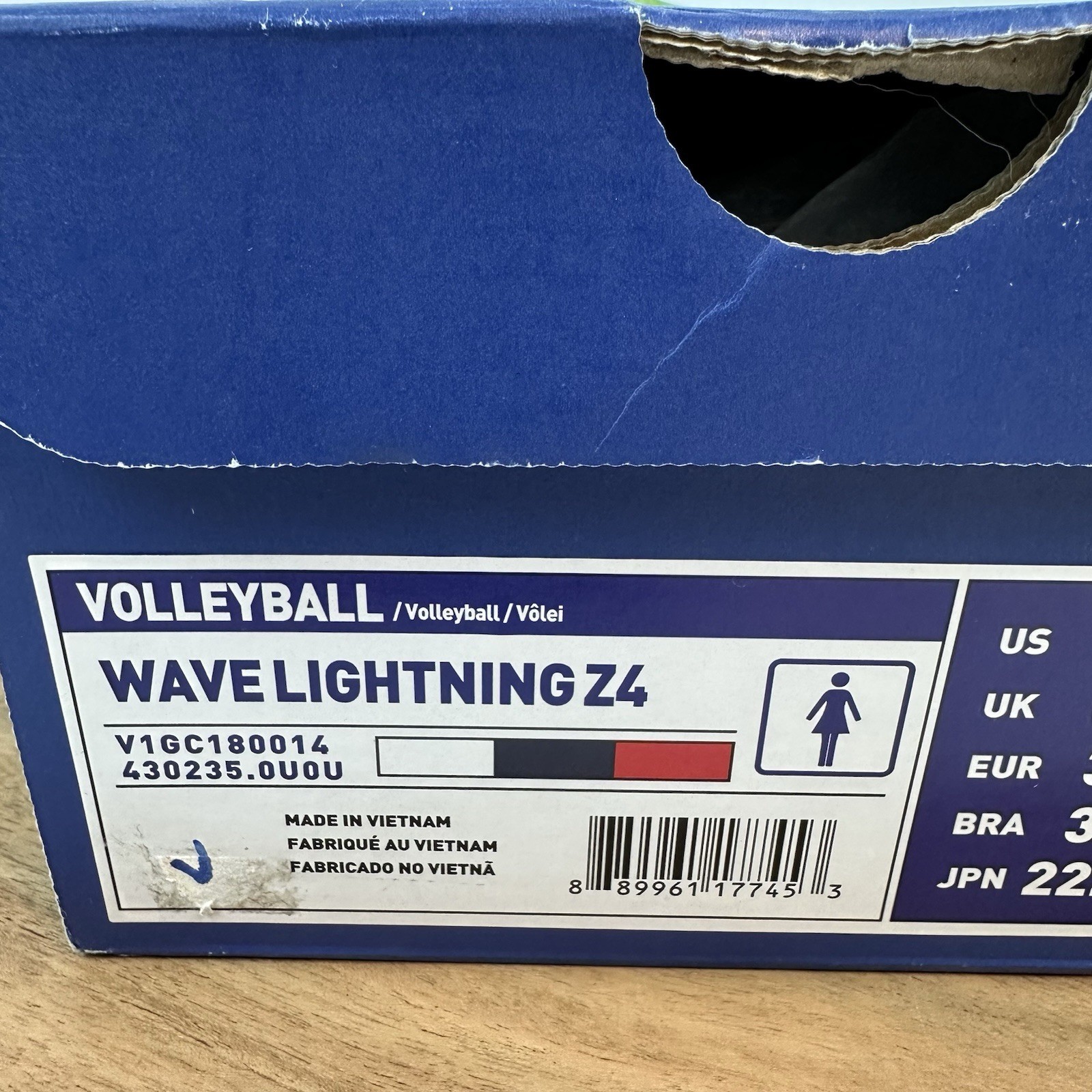 New Women Mizuno Wave Lightning Z4 Volleyball Sneakers Shoes Size 6 M