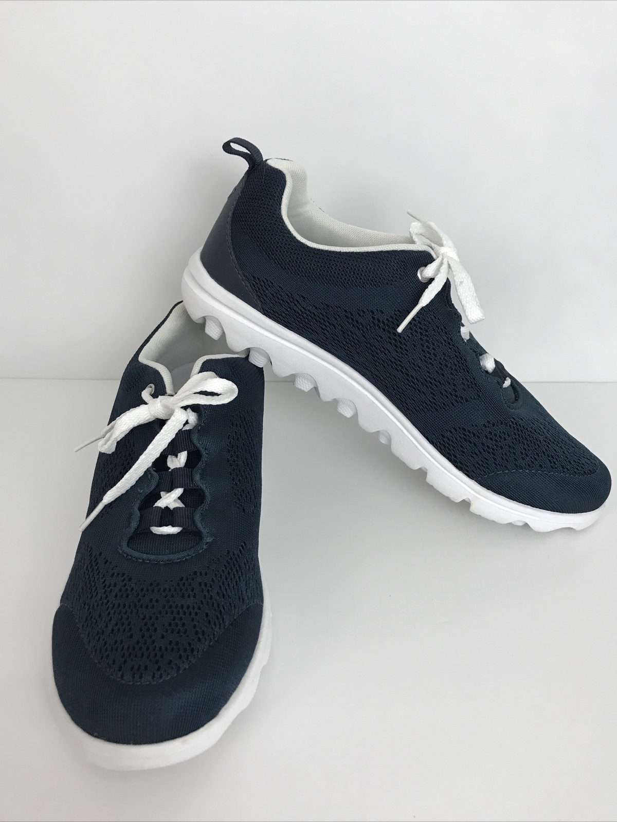 Propet TravelActiv Sneakers W5102 Navy Blue Comfort Walking Casual Shoes Size 8
