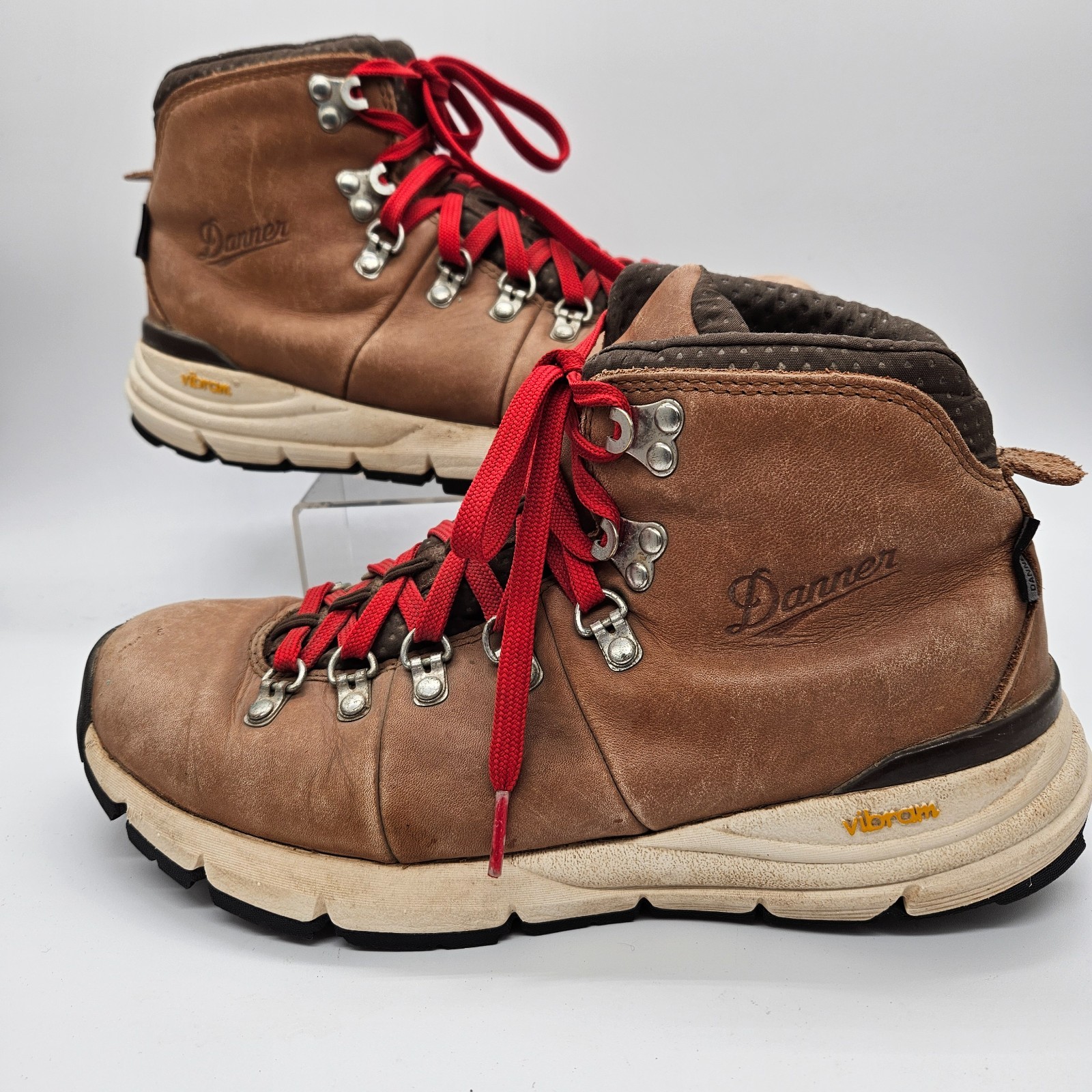 DANNER MOUNTAIN 600 SIZE 8 WOMEN’S 4.5″ SADDLE TAN HIKE BOOTS TRAIL GORPCORE