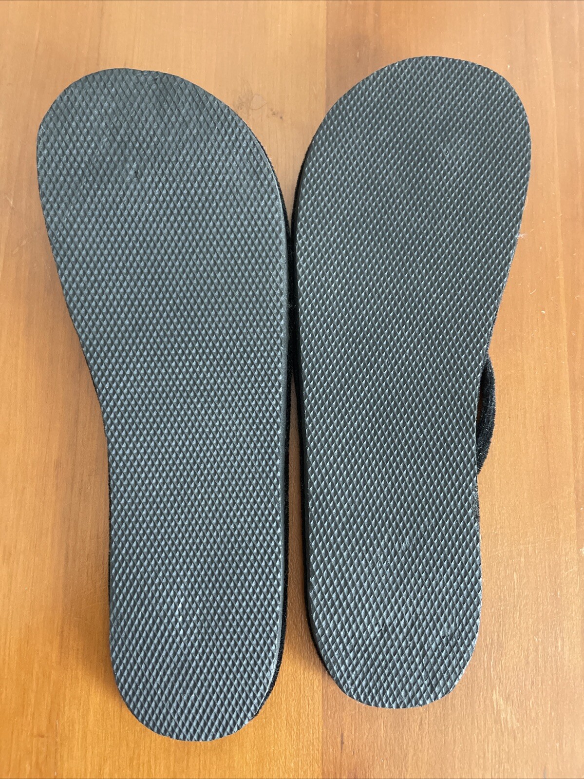 Black Velvet Flip Flops Burma Myanmar Ladies 9 Mens 7 Asian Thongs 8.5 9.5 7.5