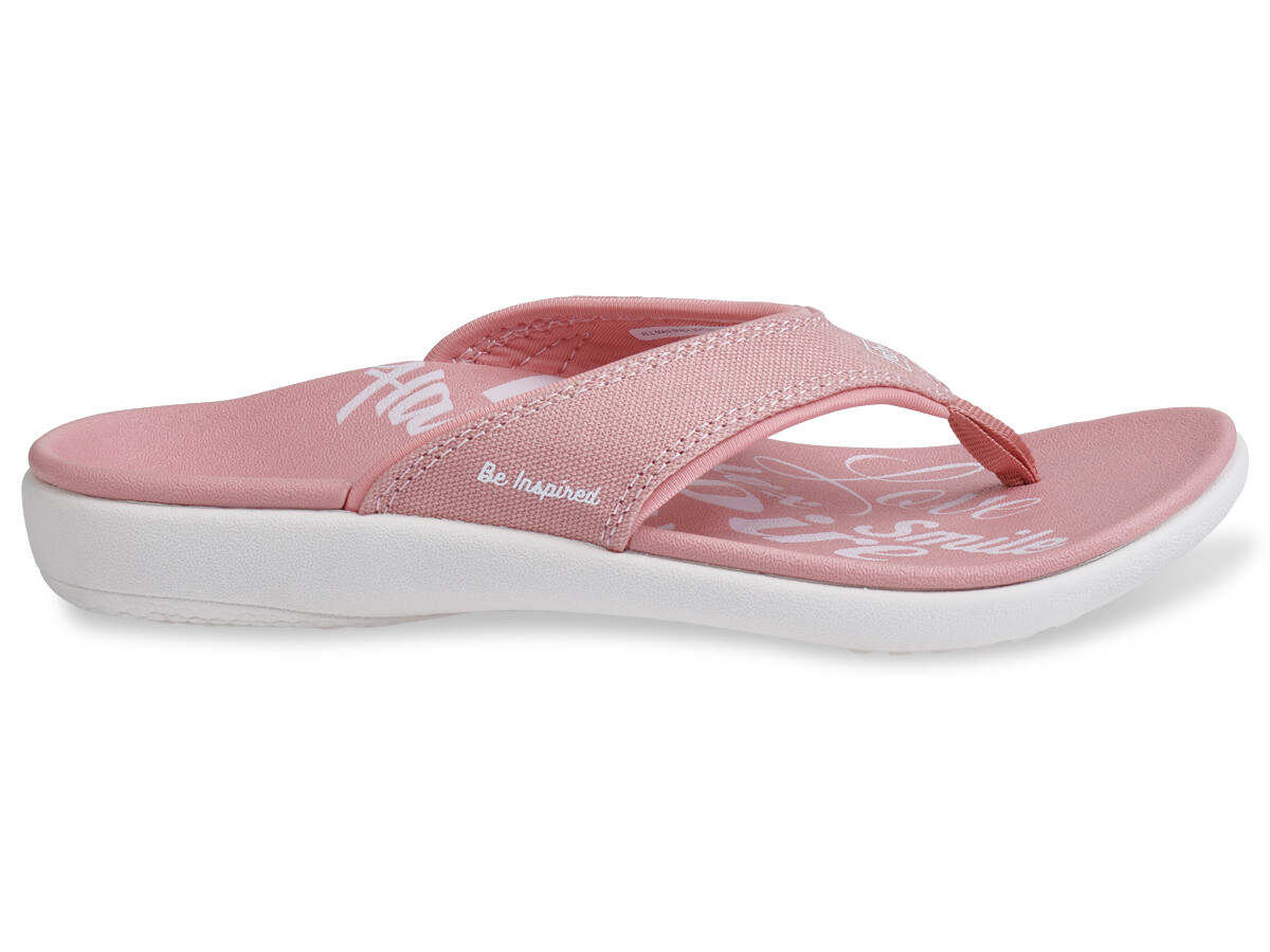 Women’s Spenco Total Support Orthotic Inspiration Blush Yumi Flip Flops Sz 10