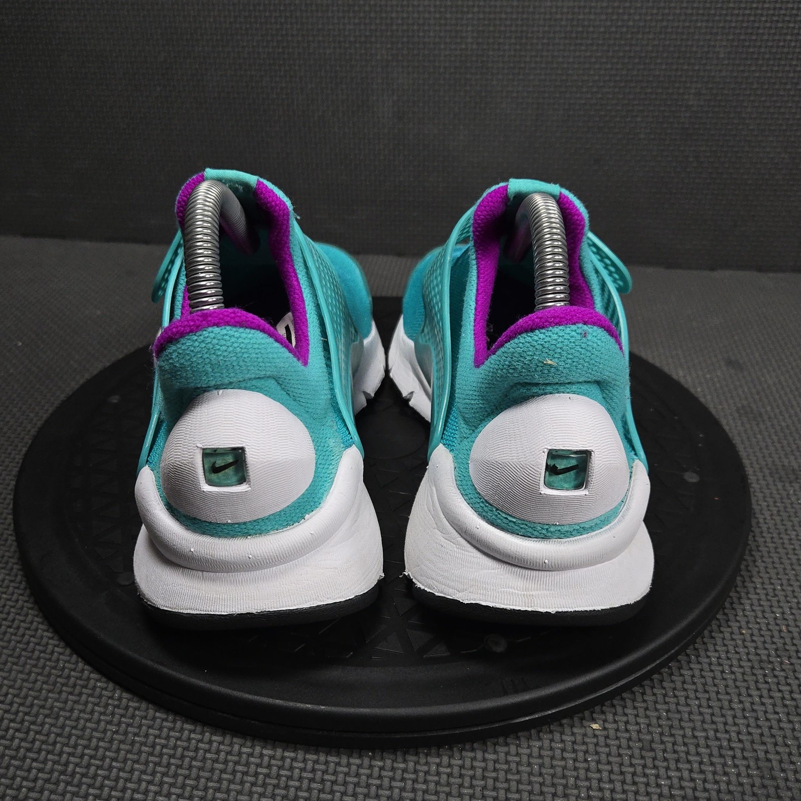 Nike Sock Dart Shoes Womens Size 8 Blue Teal Mesh Slip On Sneakers 848475-301