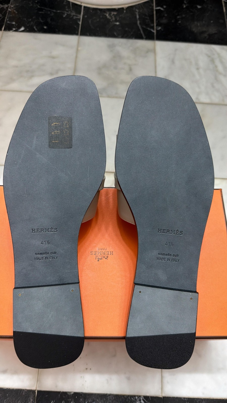 Hermes Giulia Sandal in Beige Galet – Size 41.5 – Brand New – Sold Out Worldwide