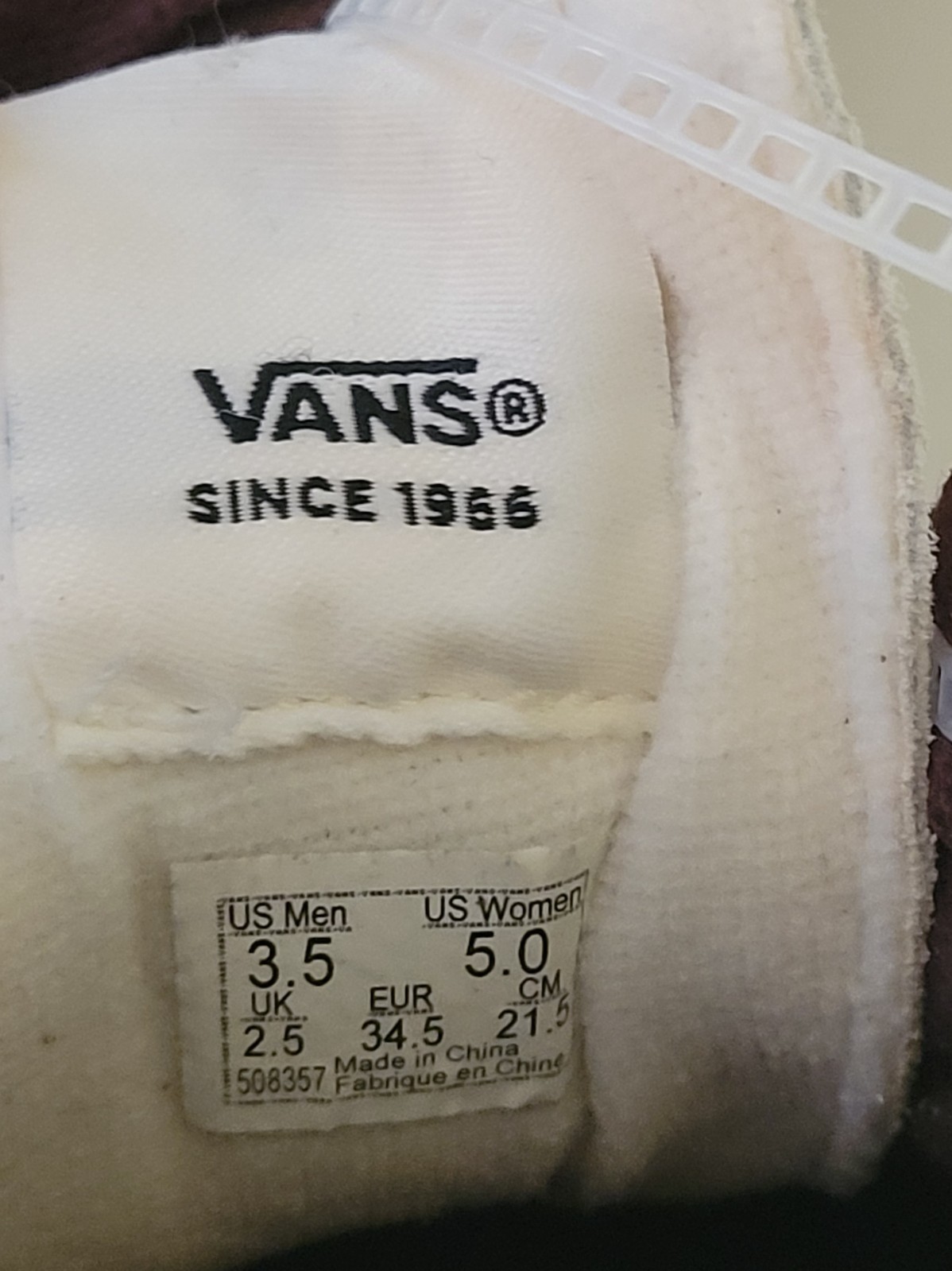 Vans Brown Suede Pink Women’s 5 / Men’s 3.5 Low Top Sneakers Shoes Kids