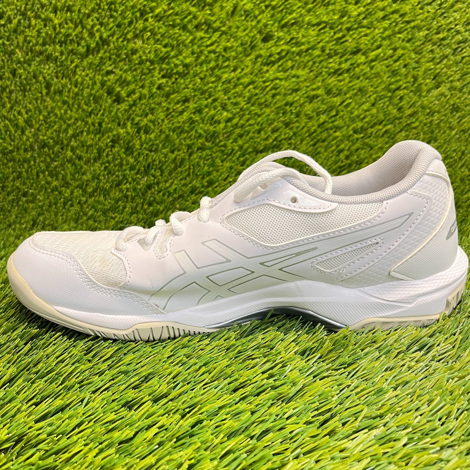 Asics Gel-Rocket 10 Womens Size 8.5 White Gray Running Volleyball Shoes Sneakers
