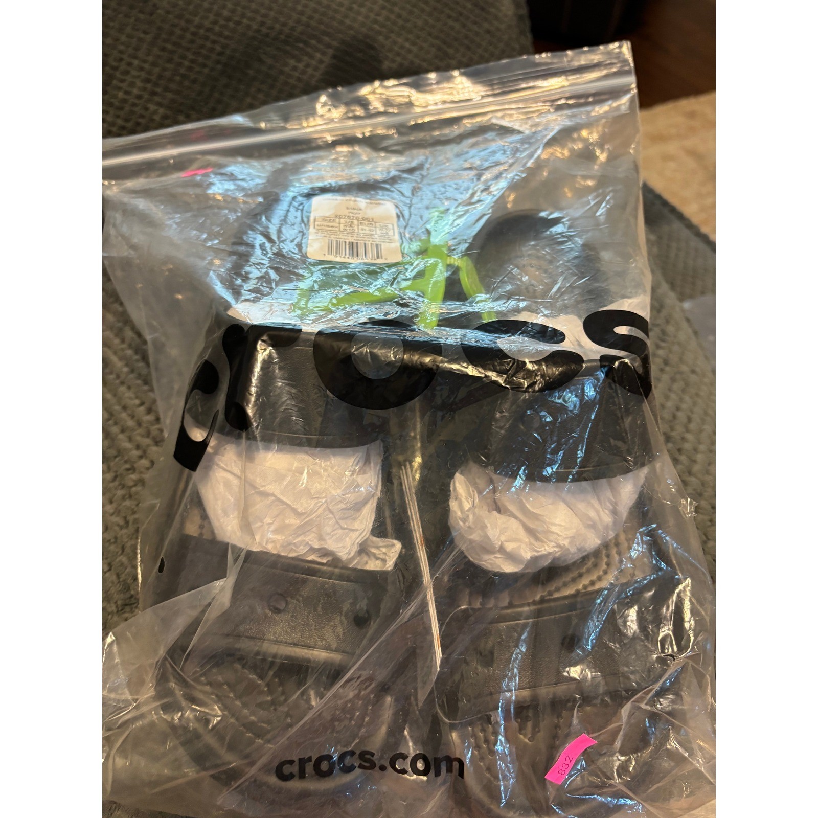 Crocs Classic Crush Sandal Bone Off White Platform Slide Womens 10 Mens 8 NEW