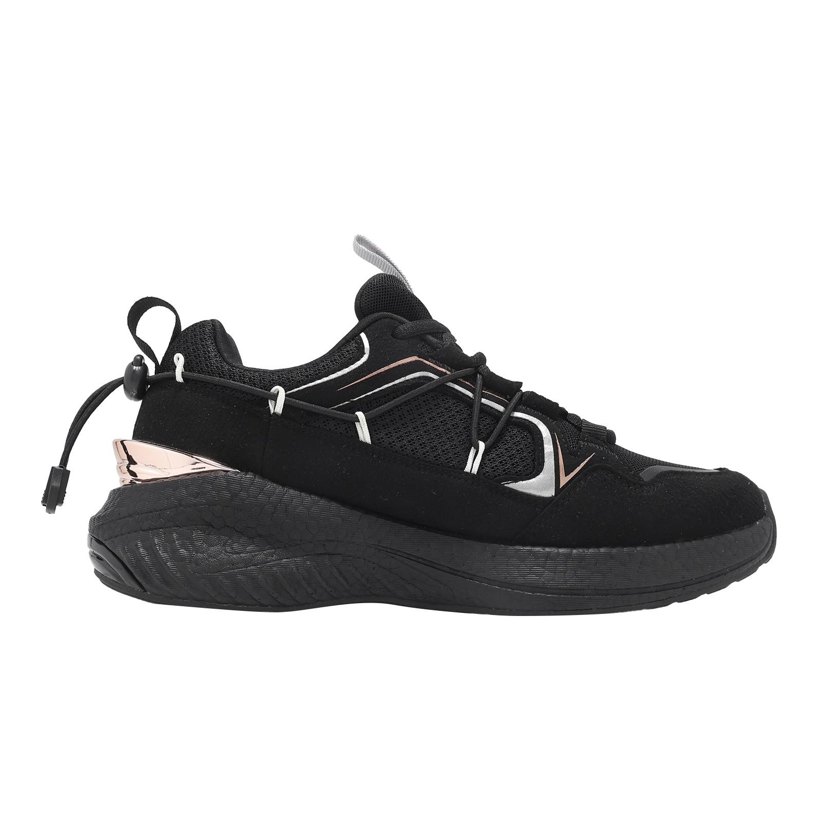Royal Elastics Star III 3 Black Rose Gold Women Casual Slip On Shoes 910261-997
