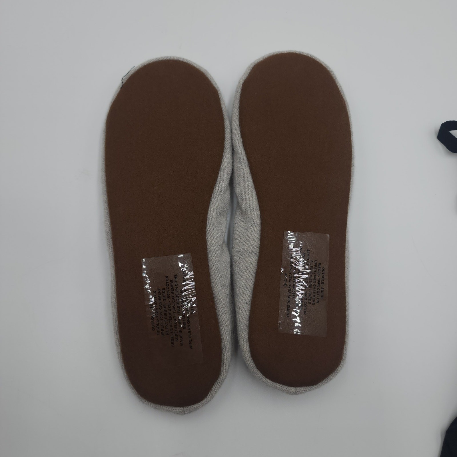 Skin Cashmere Ballet House Flat in Grey Size XS