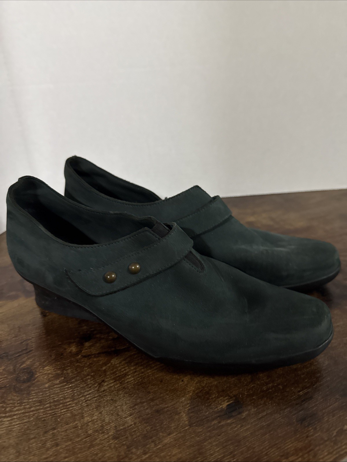 Arche Dark Green Suede Booties EU Size 40/US 9