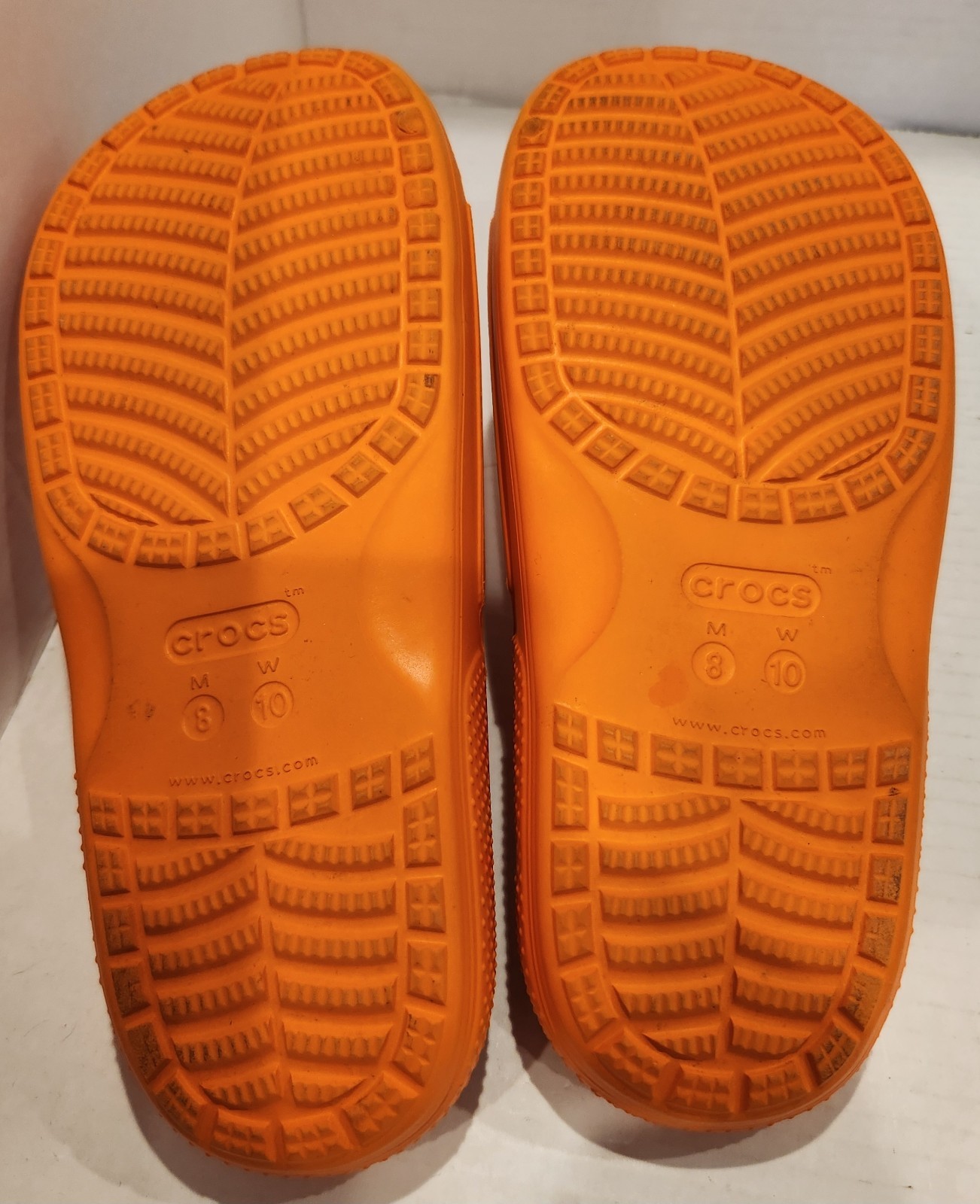 Crocs Classic Slides Sandals Orange Size 8 Men 10 Women