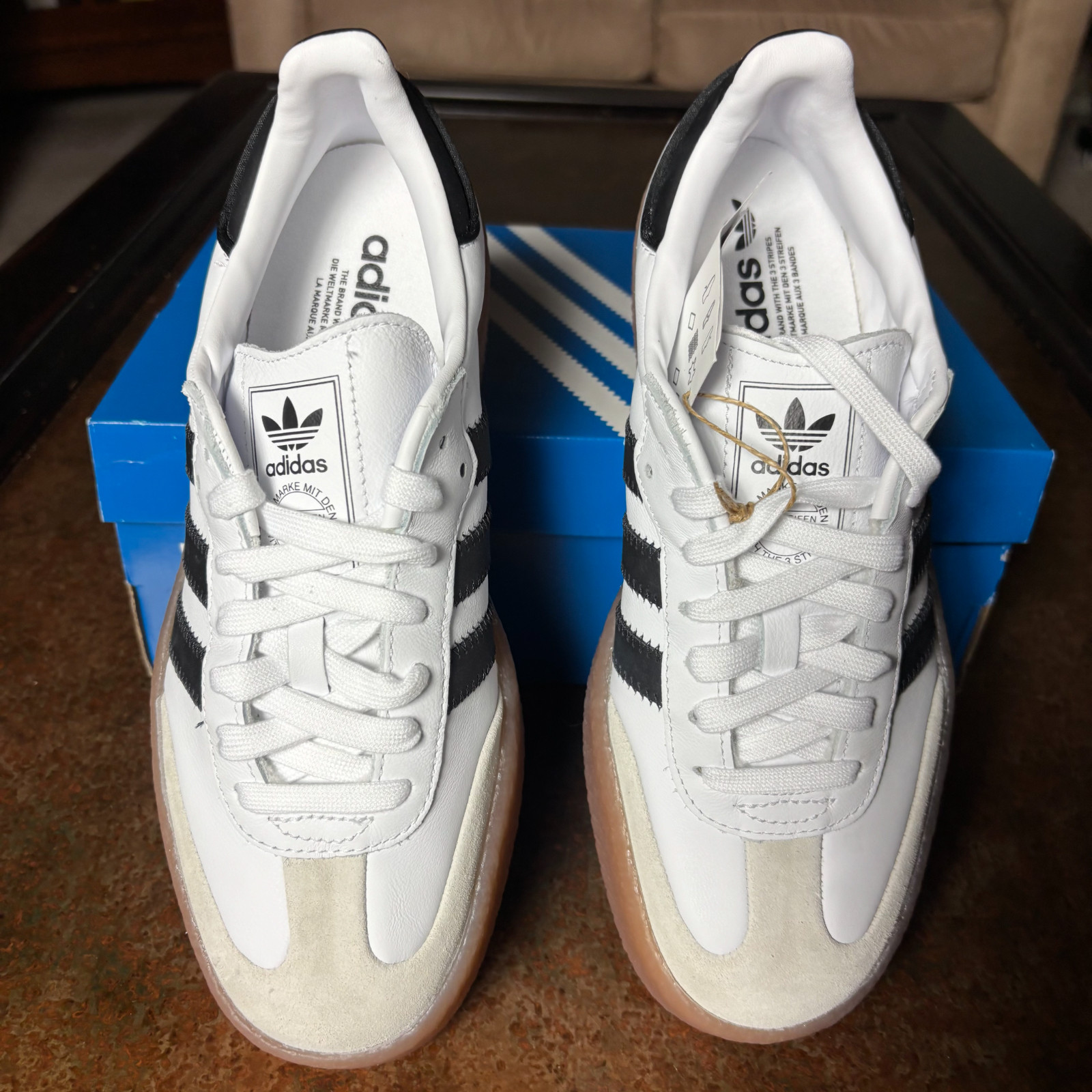 Adidas Sambae White Black Gum Casual Lifestyle Shoes Sneakers Women’s Sizes NEW