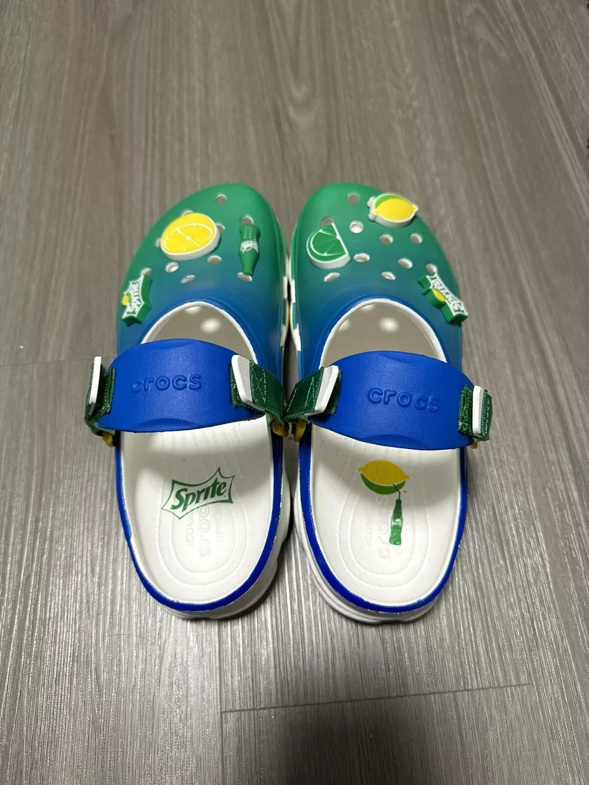 BRAND NEW Crocs x Sprite Clog All Terrain Blue/Green 209313-100 M10|W12