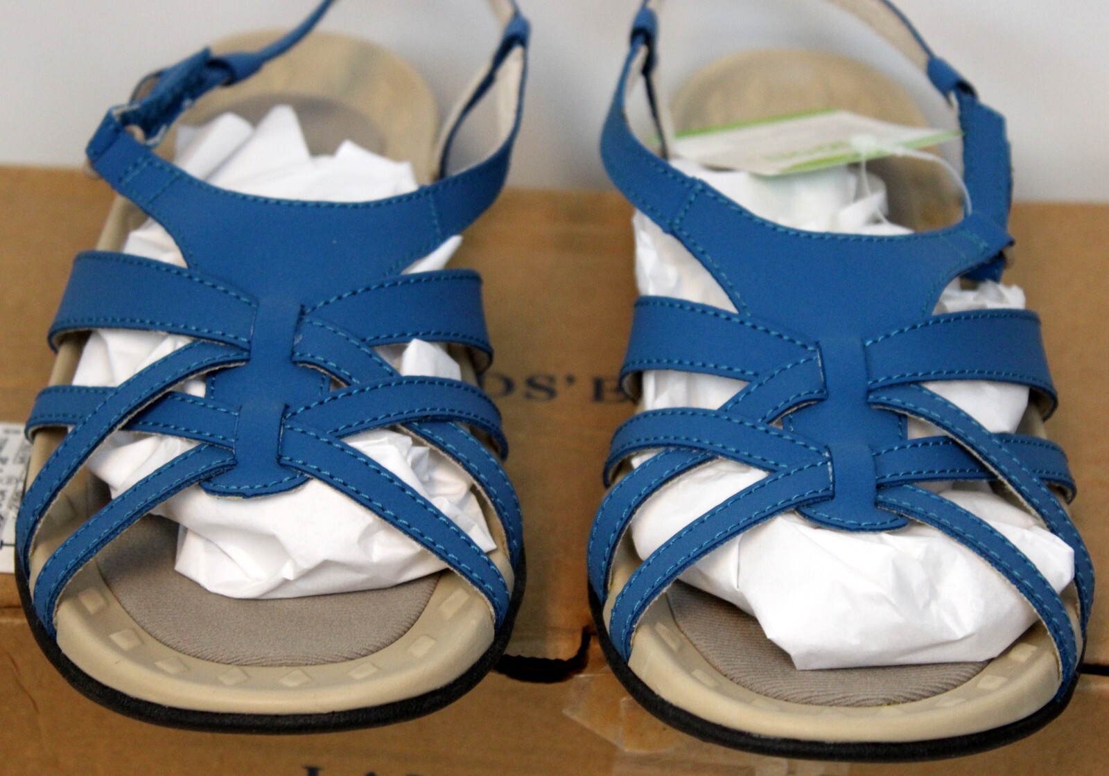 Land’s End Sandals Agion sz 8B Terrain Deep Sea Mist Blue Women Summer Beach