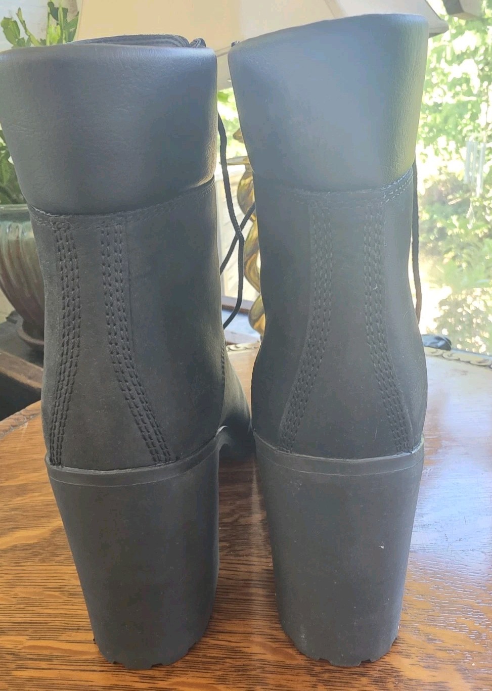Timberland Women’s Lace Up Heeled Ankle Boots Ortholite Nubuck