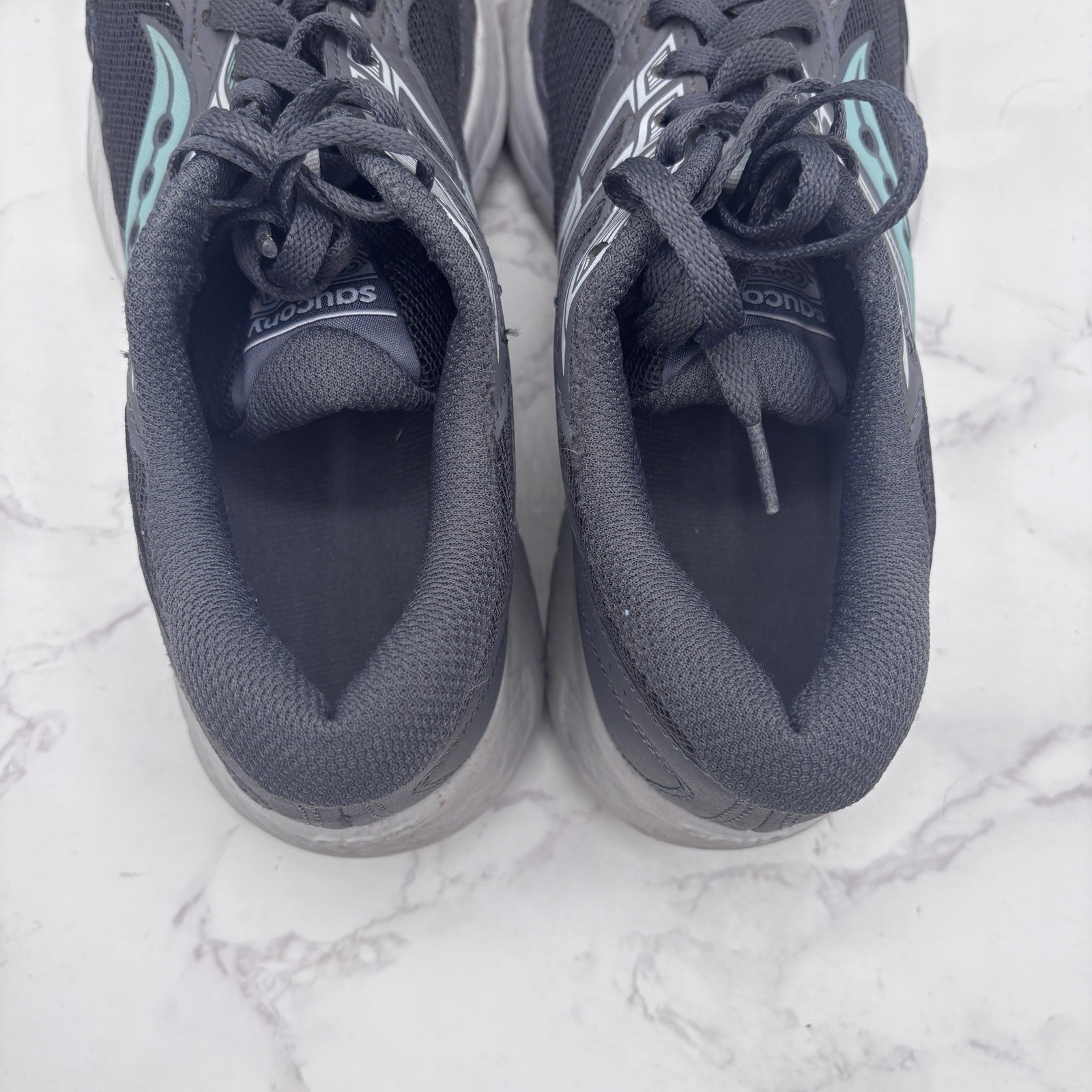 Saucony Cohesion 13 Womens Running Shoes Charcoal Turquoise S10563-2 Size 8