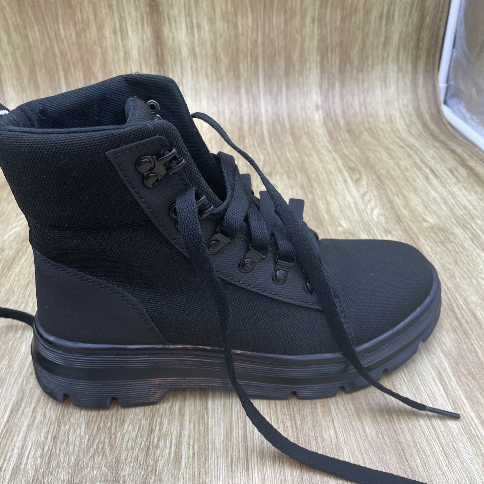 Dr. Martens Combs W Canvas Utility Boots Women’s US 8 EU 39 Black Combat