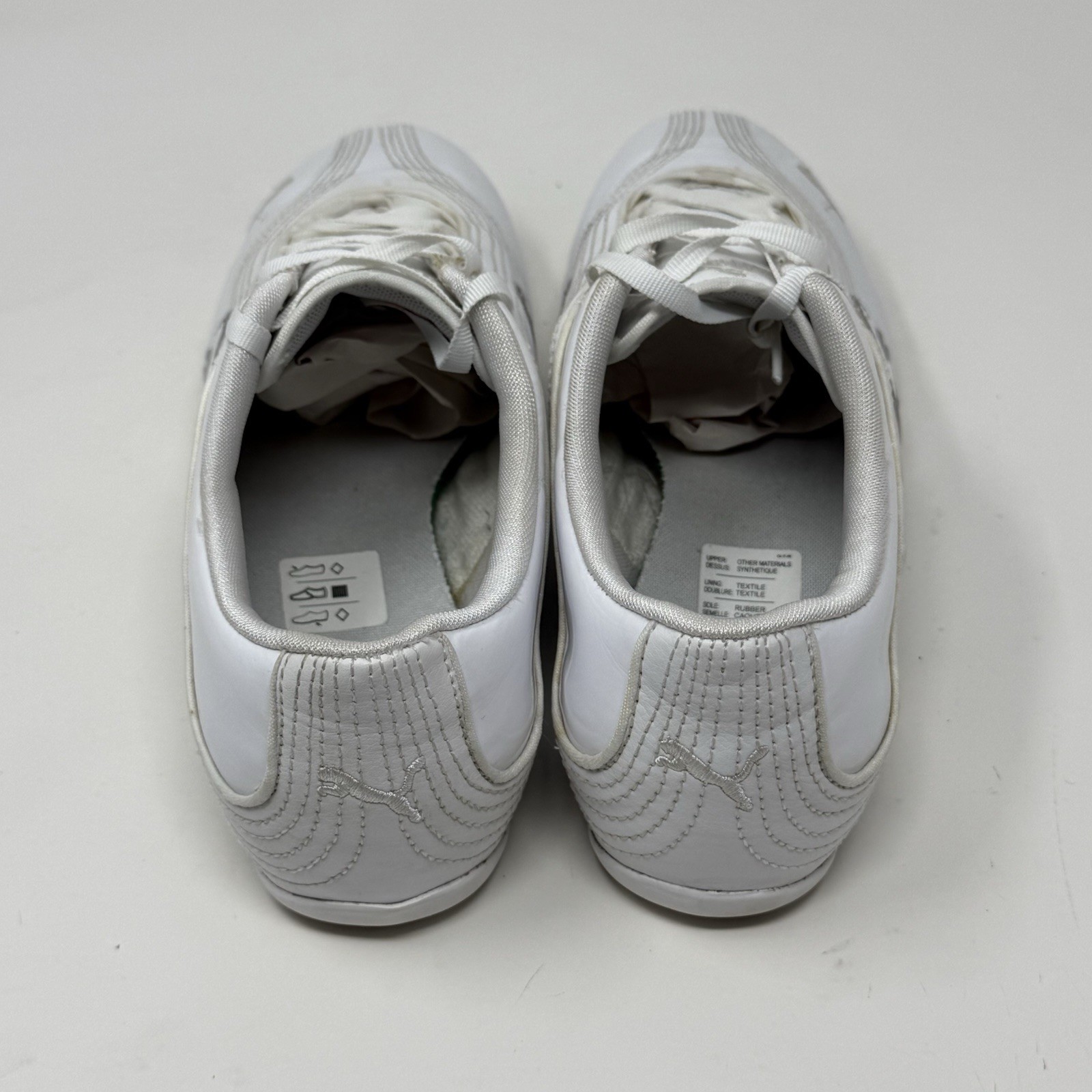Puma Soleil Cat Shoes Womens 7.5 White Leather Casual Dance Vibe Y2K Sneakers