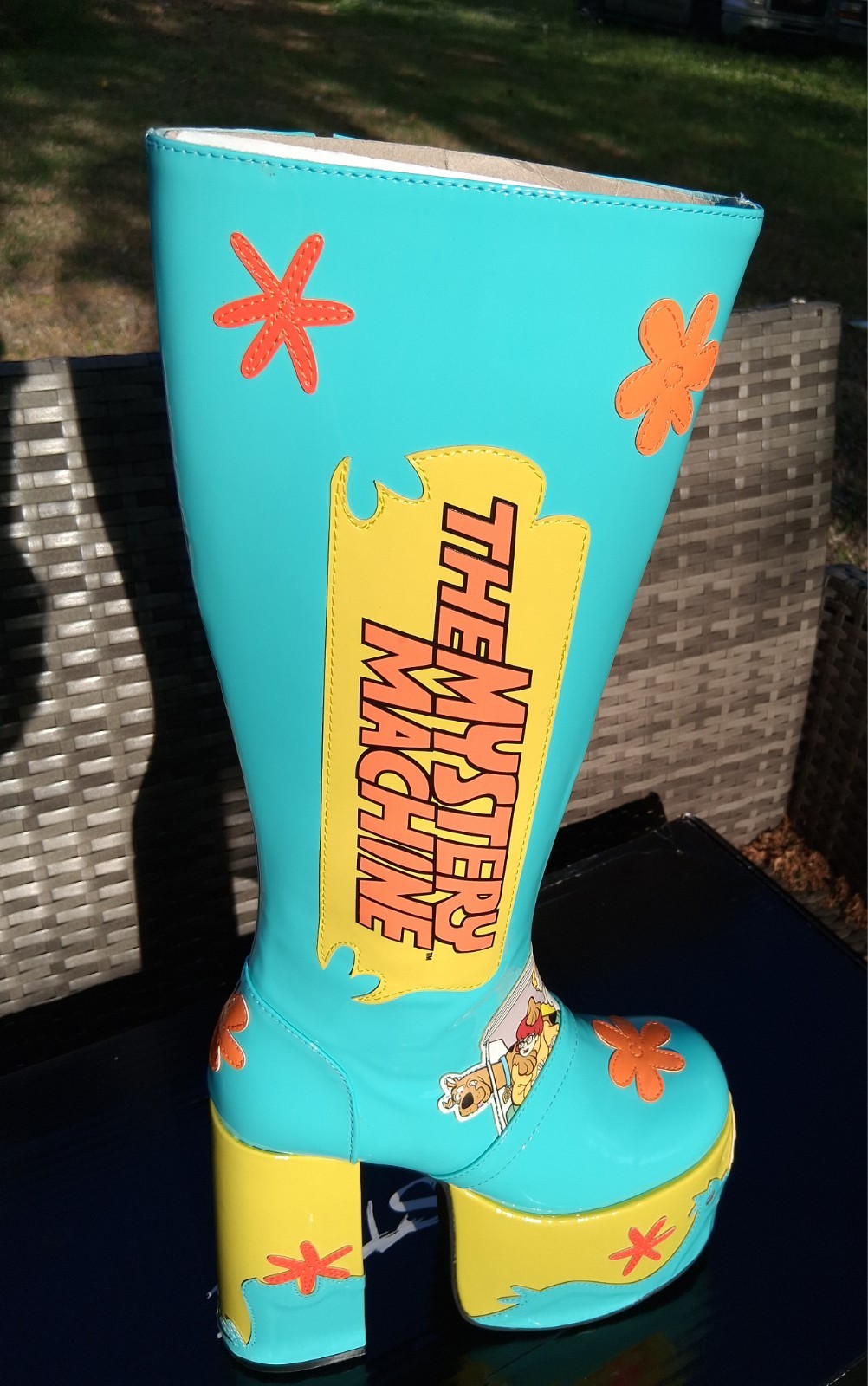 Dolls Kill® x SCOOBY-DOO™ «Mystery Machine» Platform GoGo Boots