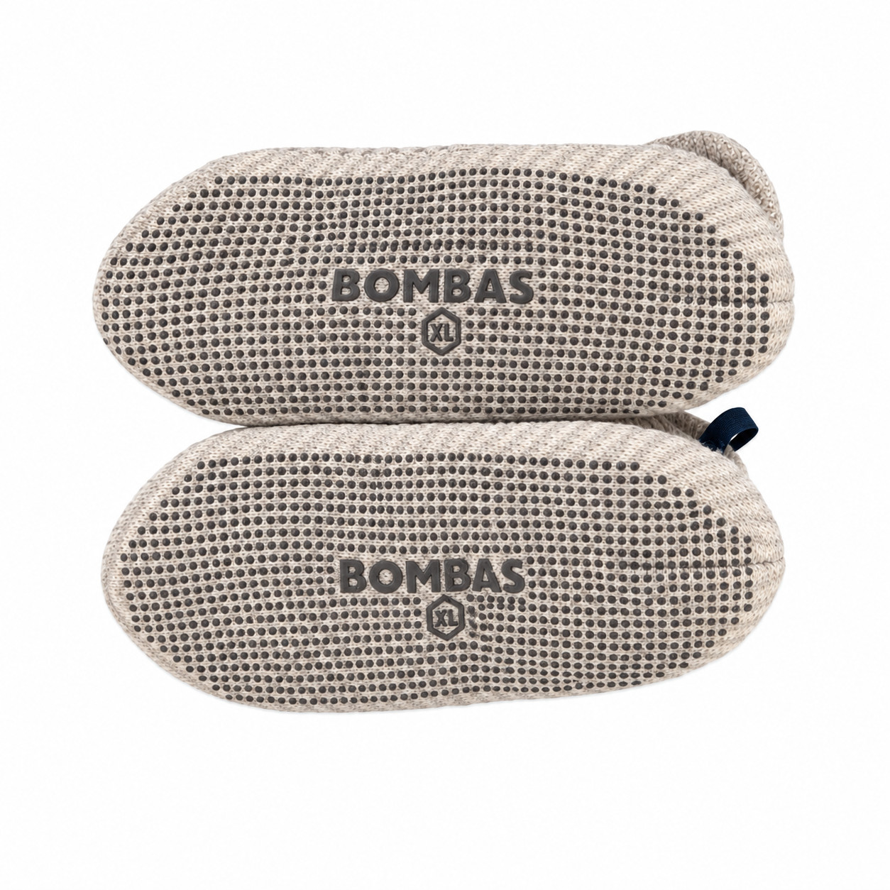 Bombas – Gripper Sherpa Lined Slipper – HouseShoe Sock – Oatmeal Circle -Size XL