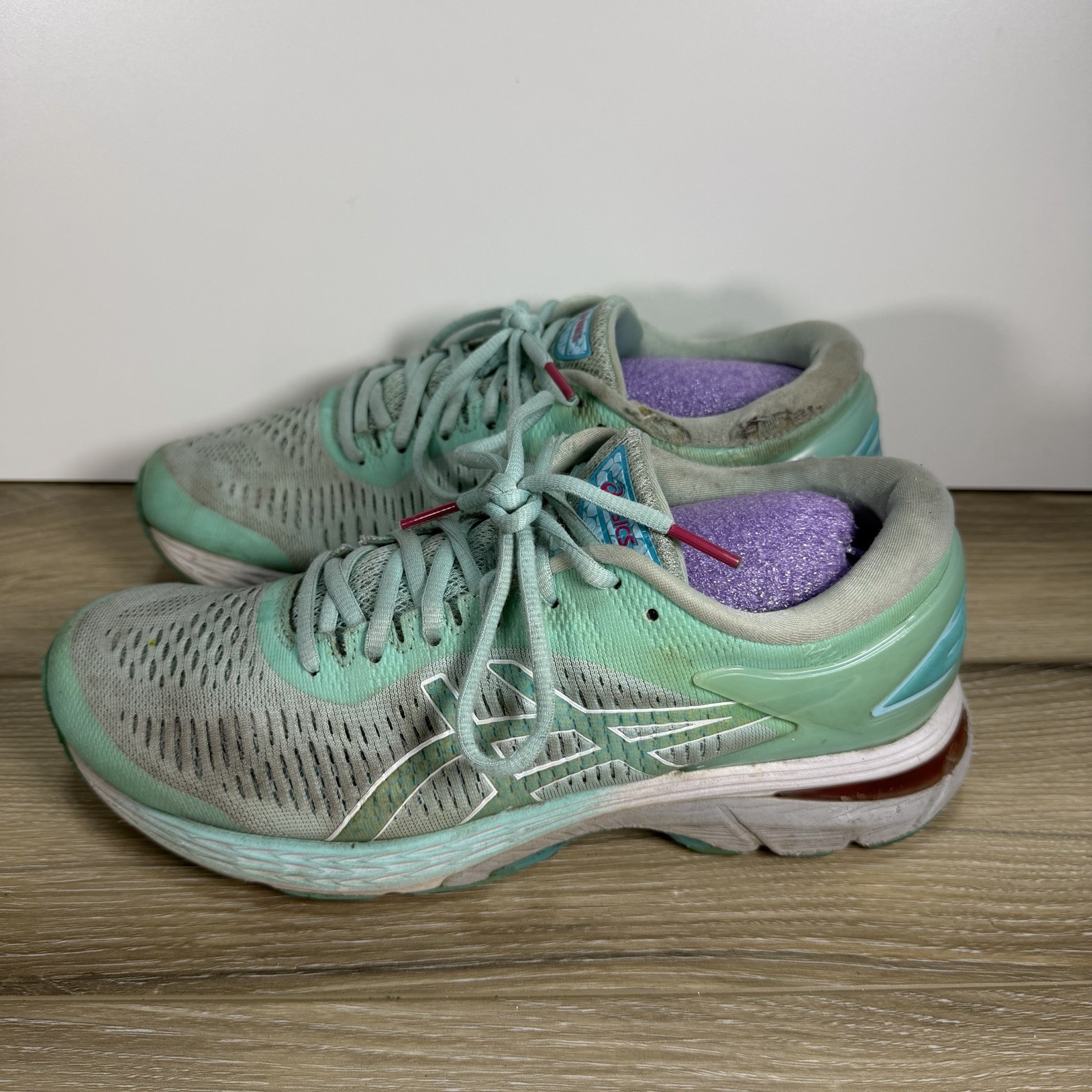 ASICS Women’s GEL-KAYANO 25 Icy Morning Sea Glass Shoes 1012A026 Size 10