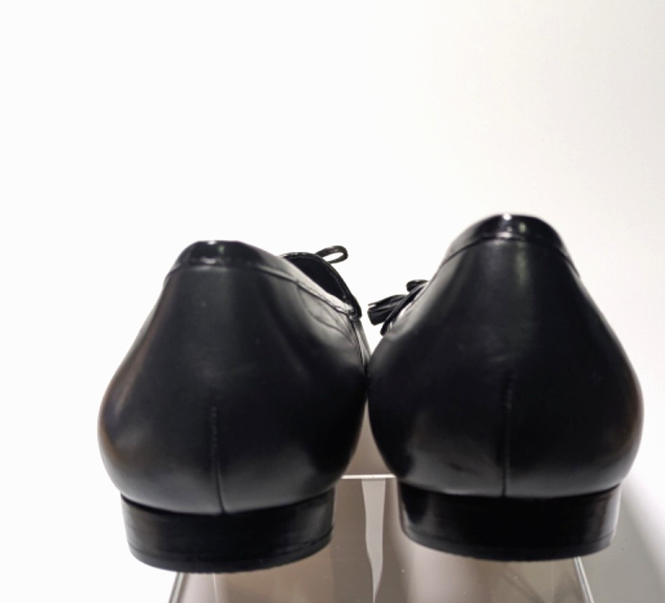 Enzo Angiolini “Lizzia” Black Leather Quilted Flat loafer Women’s Size 7M New