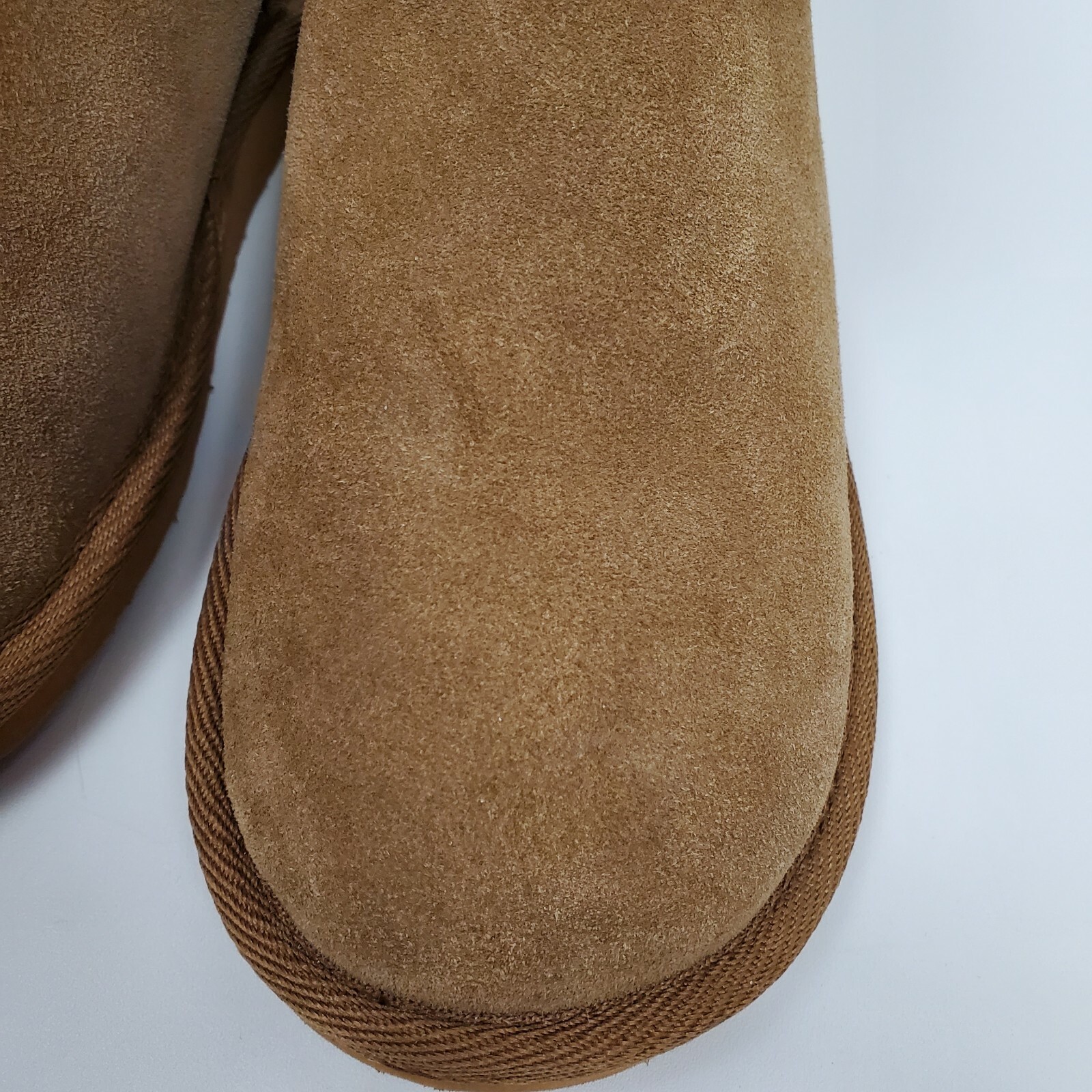 NINE WEST Women’s Suede Leather Upper Boots Fox Fur Hickory/Light Brown Size 6