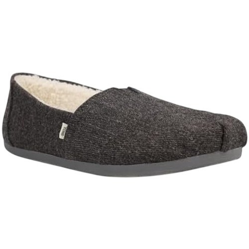 56. TOMS Women’s Alpargata Loafer Smoke Grey Repreve Heavy Twill/Faux Shearling