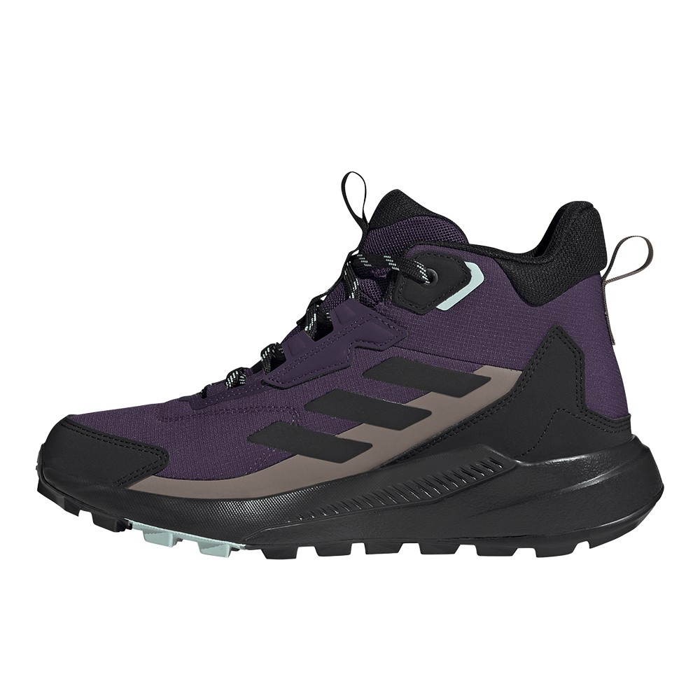 adidas Terrex Anylander Mid Rain.Rdy Hiking Womens Purple Sneakers Athletic Sho