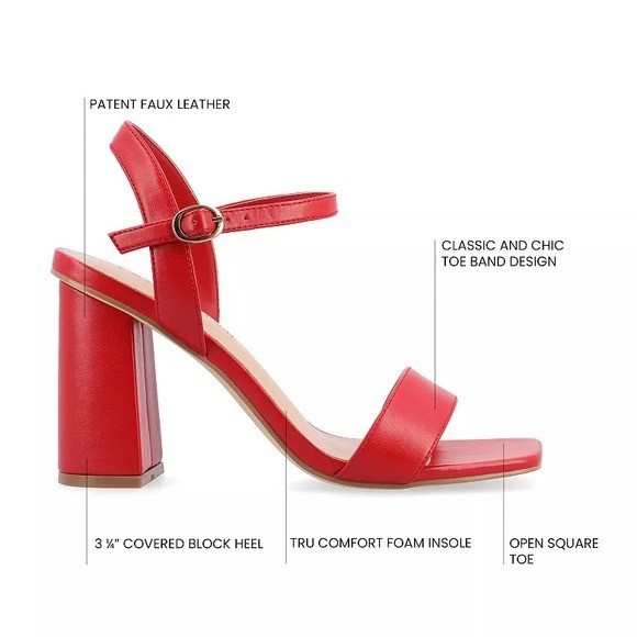 NIB Journee Tivona Dress Heels Red Size 9