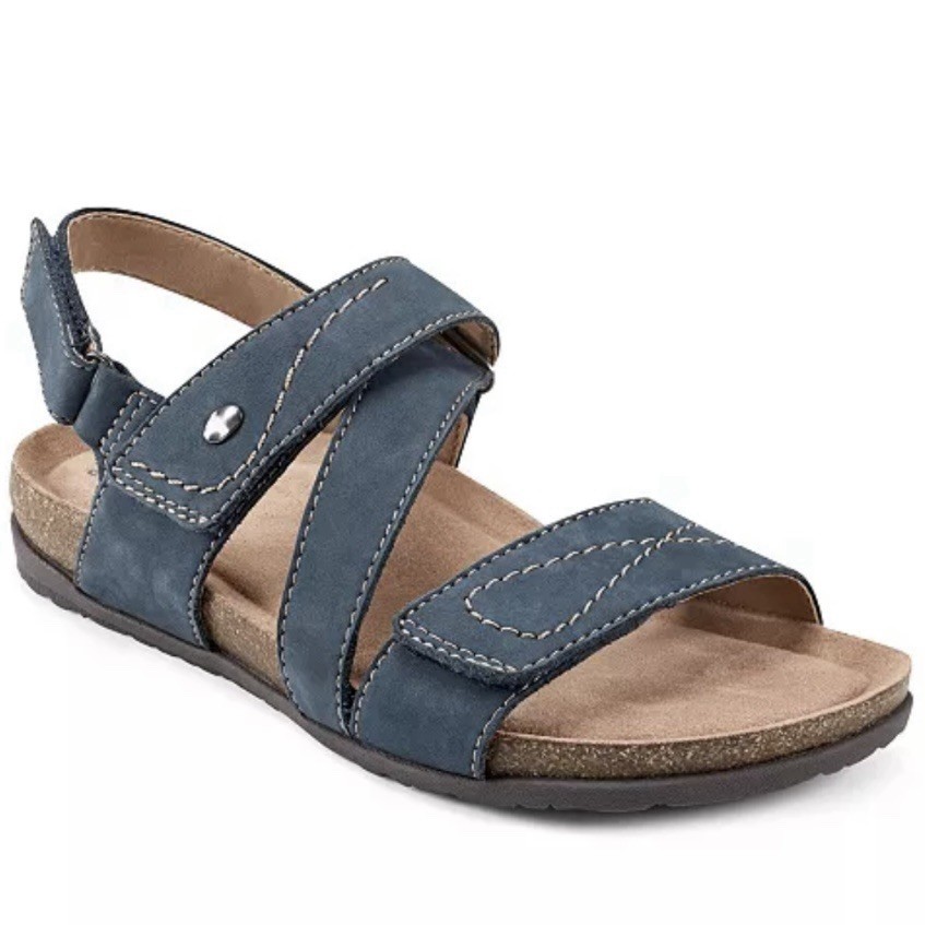 Earth Origins Orono Odette Strappy Sandals, #CNTS012021, Blue Womens US Size 10W