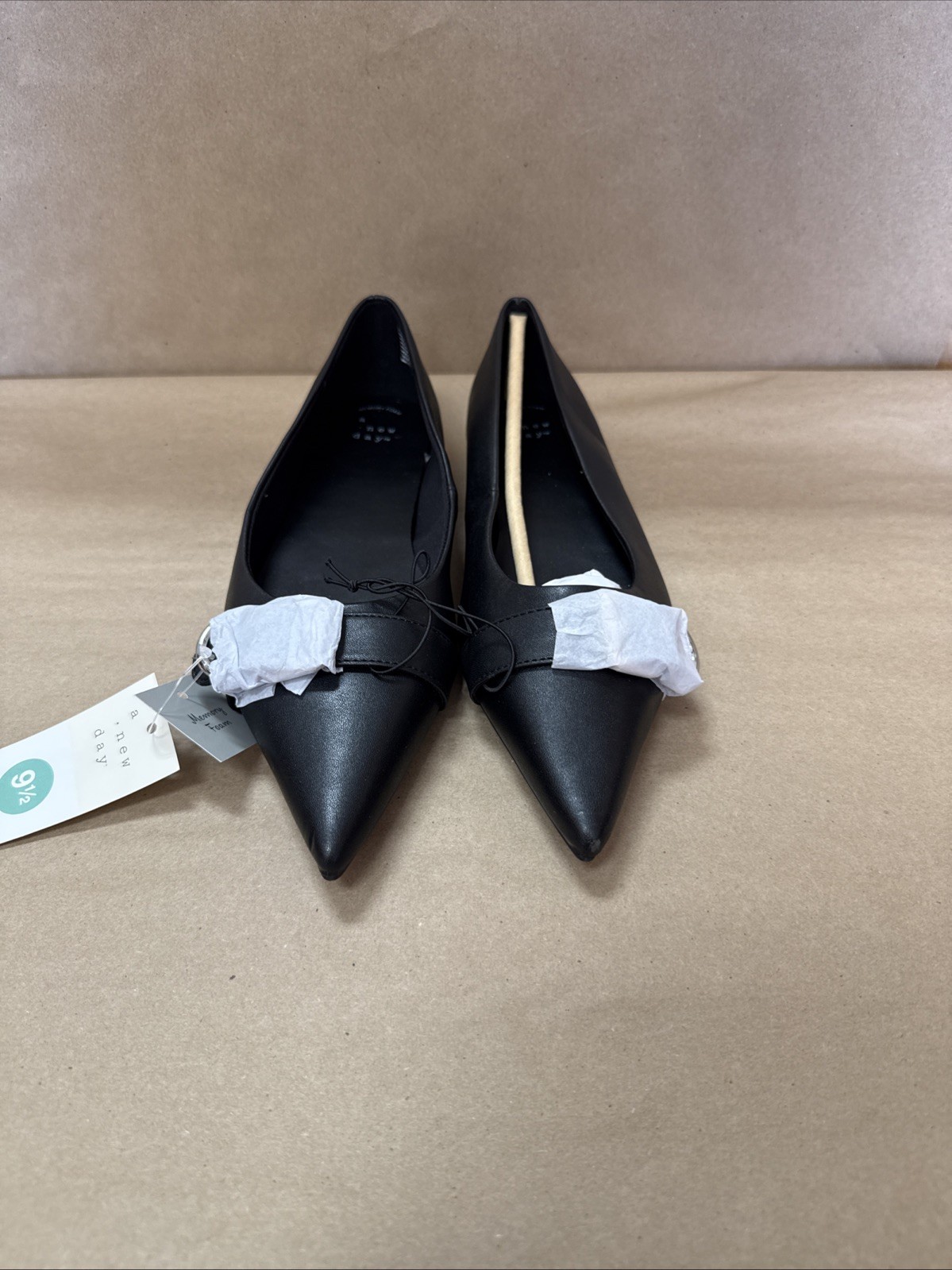 A New Day – Women’s Black 9.5 Valentina Pointed Toe Flats SEE DESCRIPTION