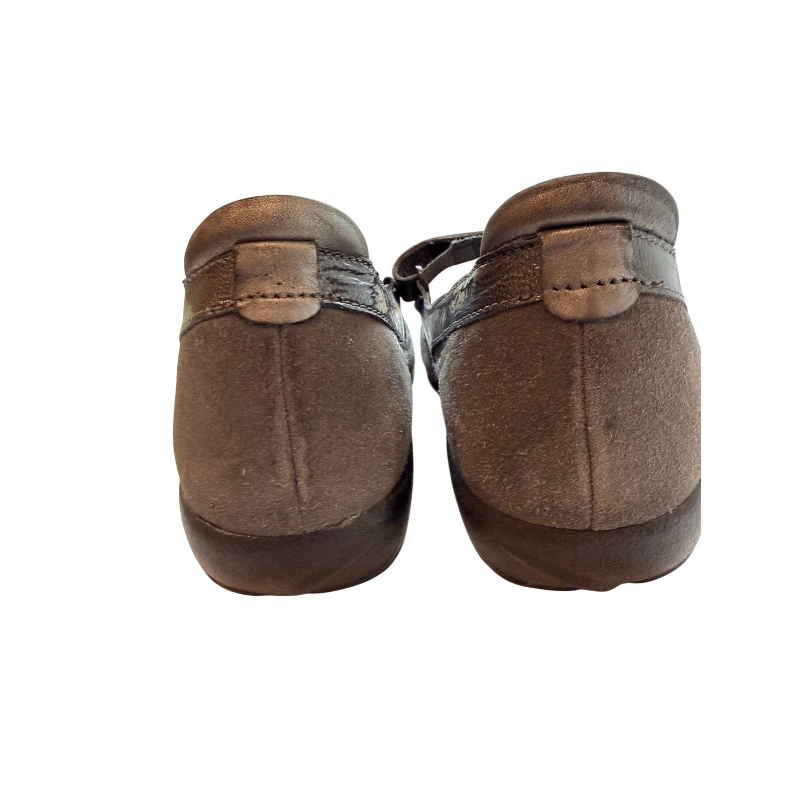 Naot Kirei Mary Jane Shoes Womens EU 41 (US 10) Gray Suede Hiking Comfort