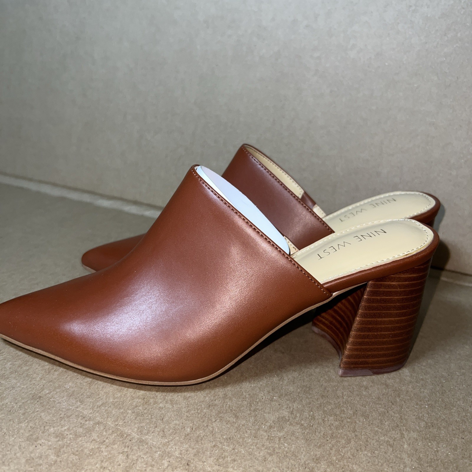 NINE WEST Nwike Pumps Block Heel, Size 9 M Medium New Cecilee Office Comfort