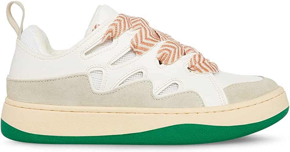 Steve Madden Roaring Women’s Shoes Sneakers White Green 5.5, 7.5